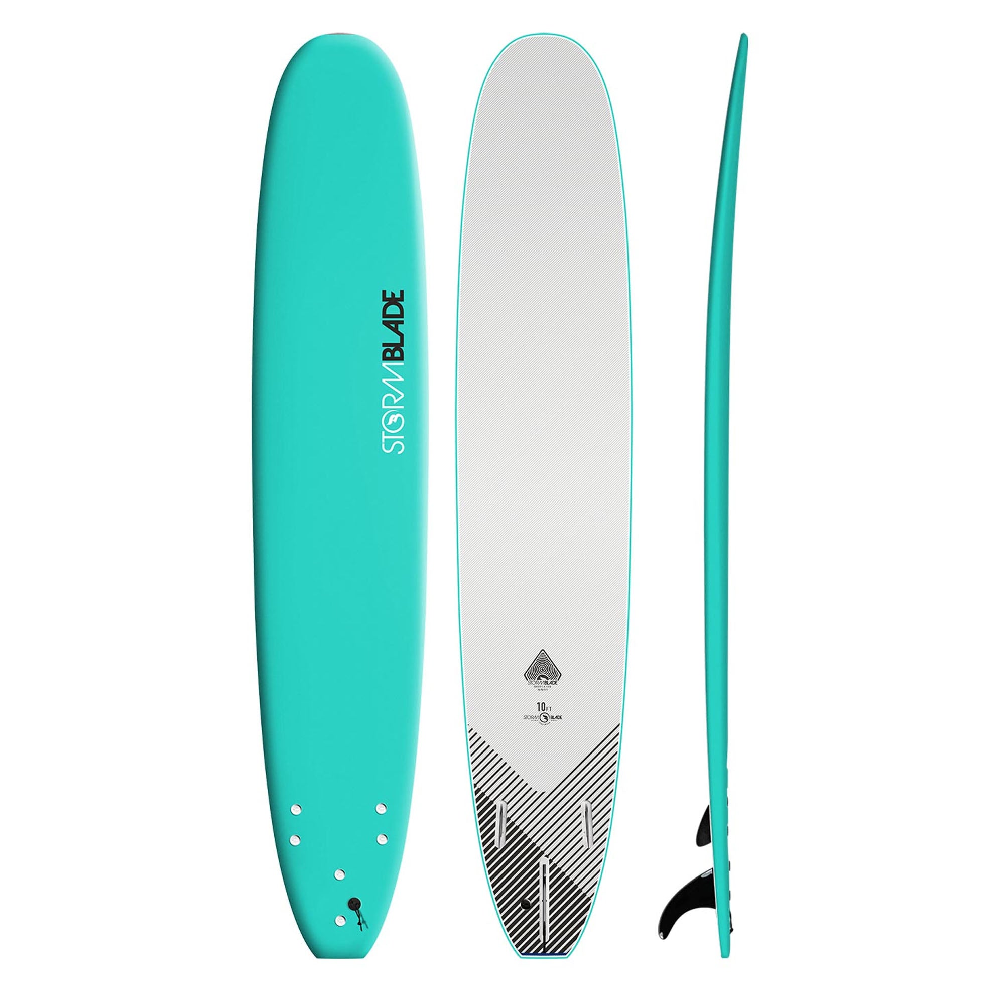 Storm Blade Classic 10'0 Soft Surfboard - Turquoise