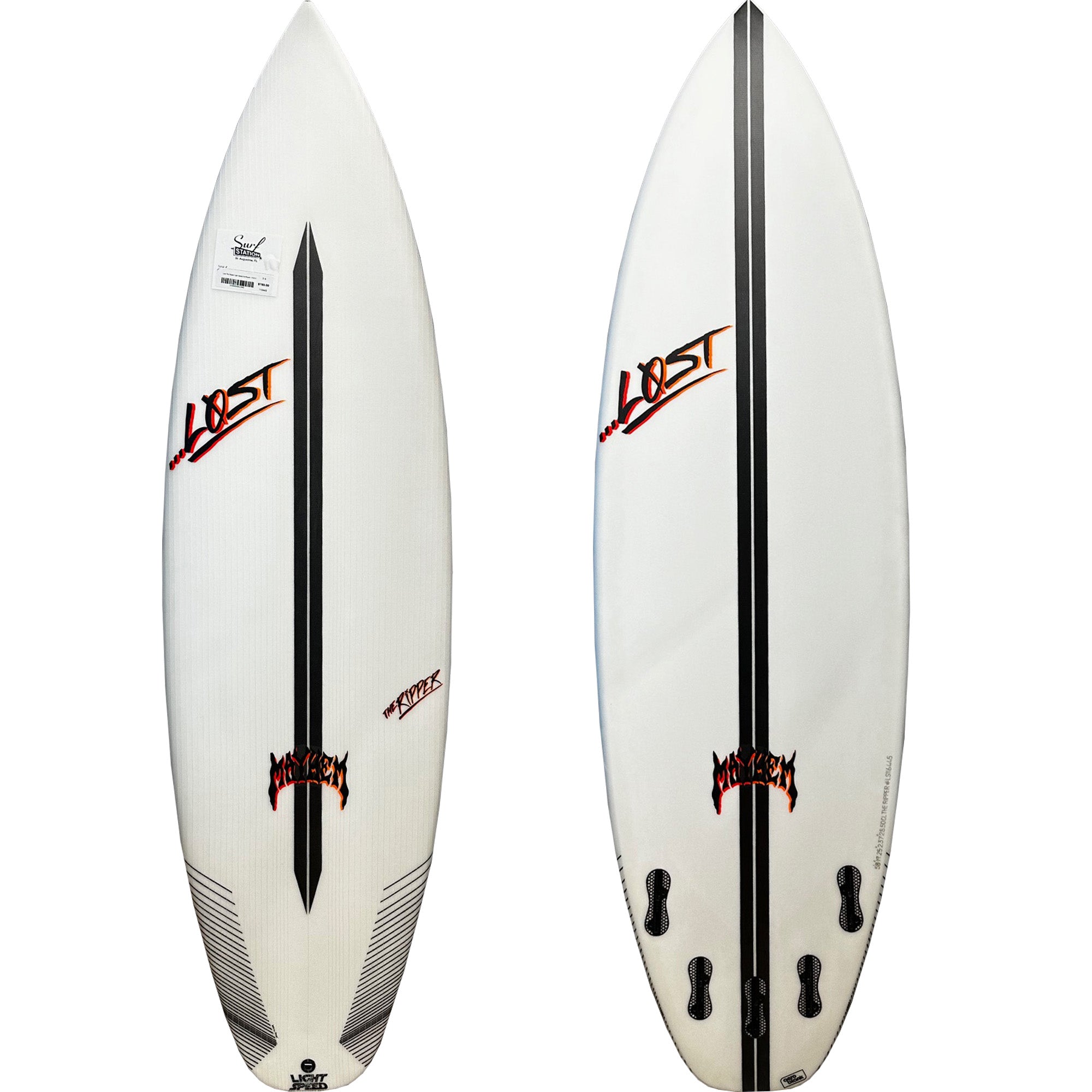 Lost The Ripper Light Speed Surfboard - FCS II