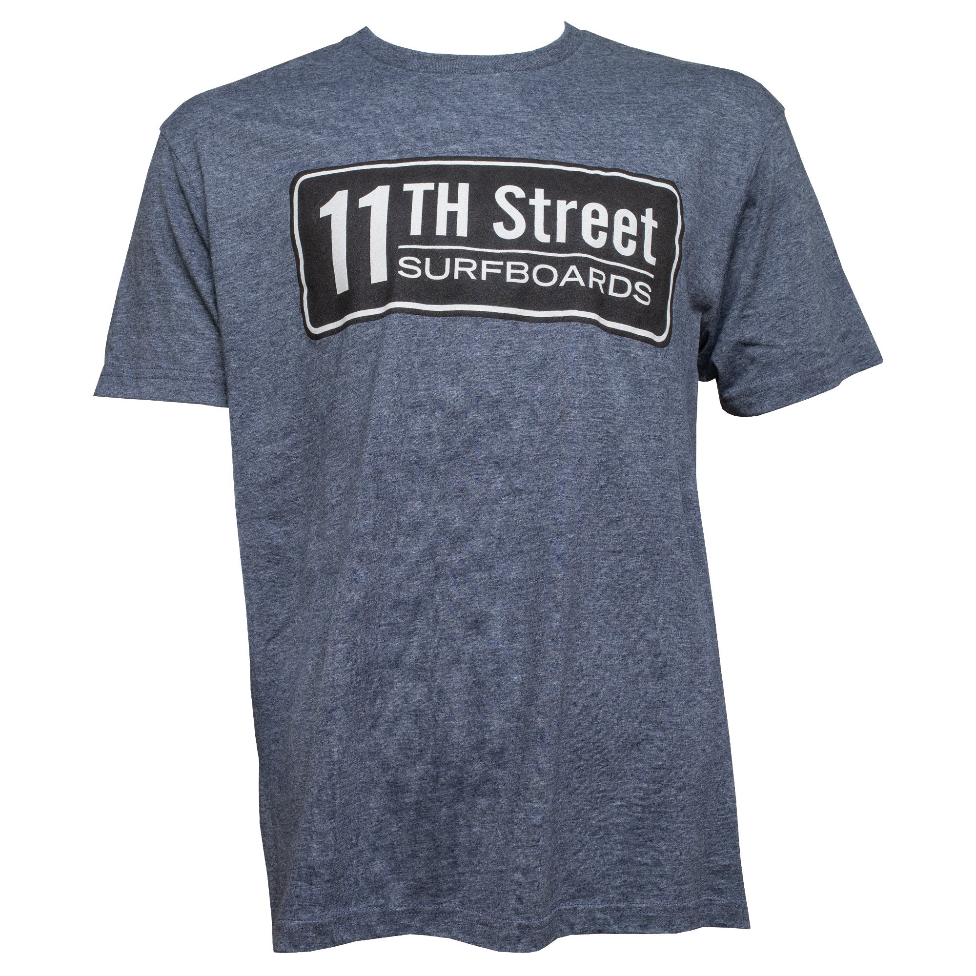 11th Street Surfboards Men's S/S T-Shirt - Heather Blue