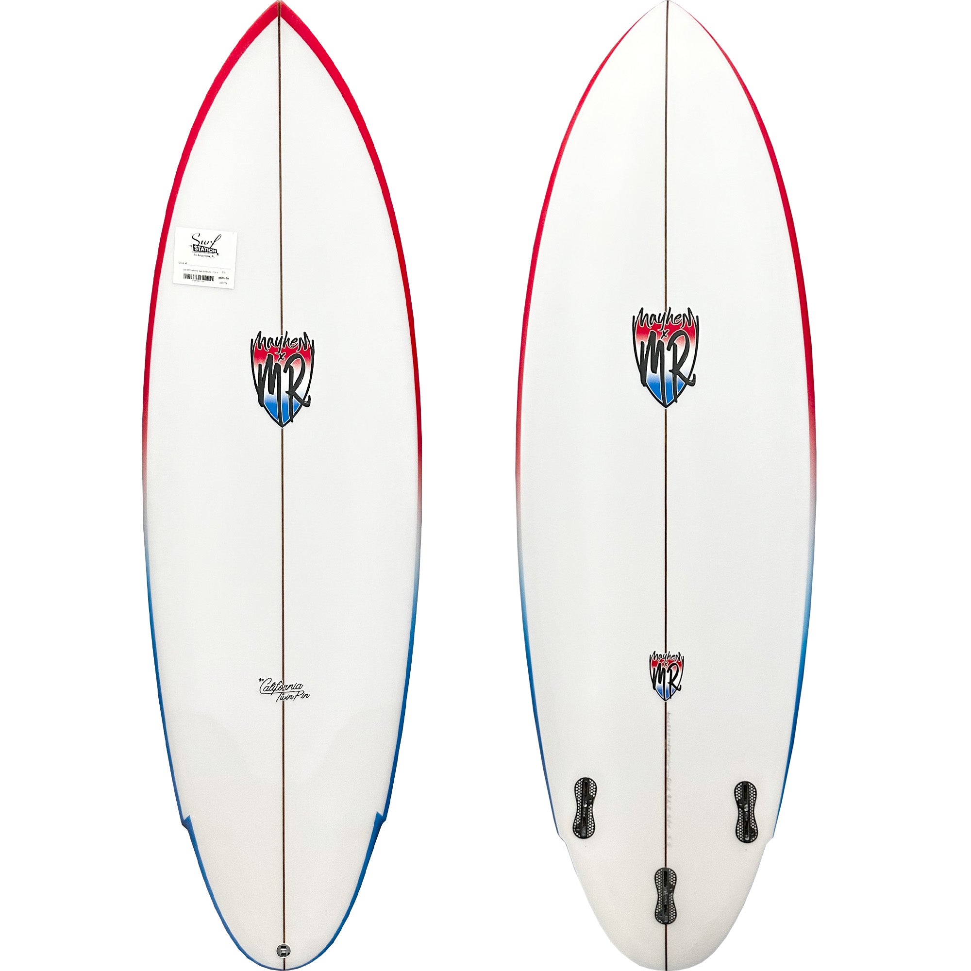 Lost MR California Twin Pin 5'11 Surfboard - FCS II