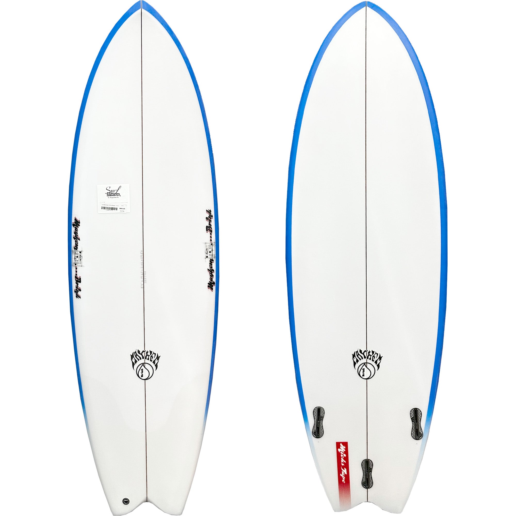 Lost MicksTape-SYM 5'4 Surfboard - FCS II