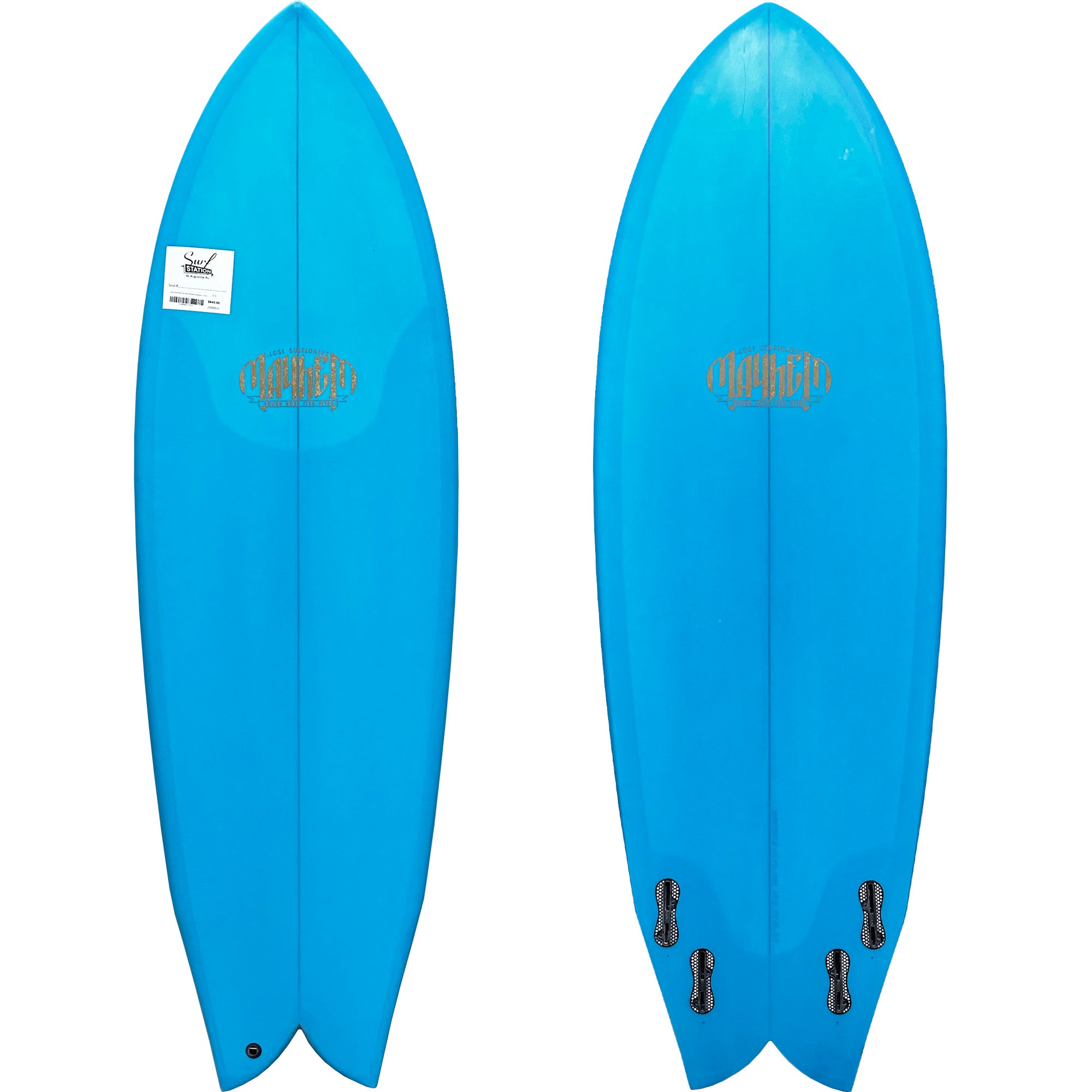 Lost Round Nose Fish Retro Revamp 5'5 Surfboard - FCS II