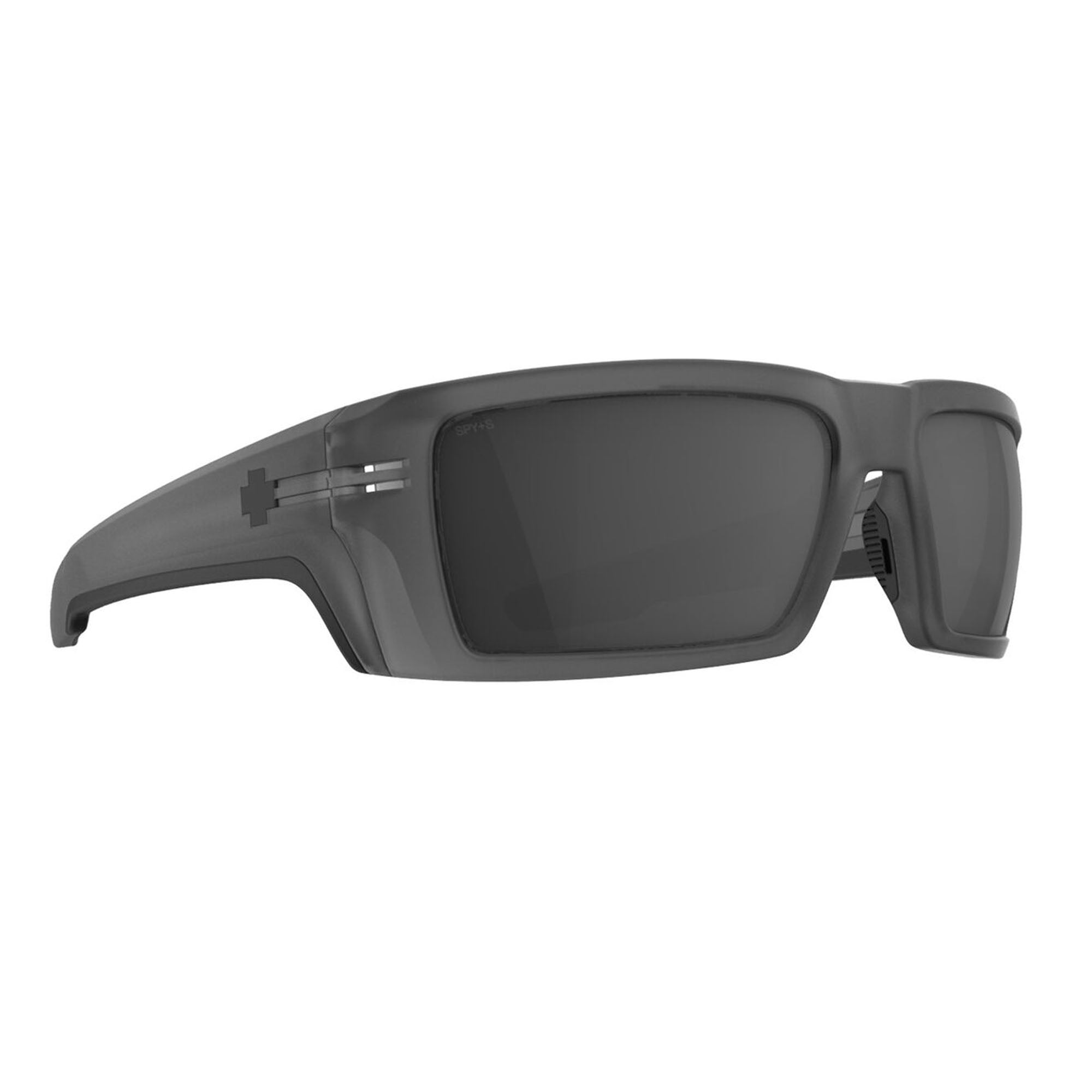 Spy Rebar ANSI Men's Sunglasses - Matte Translucent Gunmetal/Happy Gray Gunmetal Mirror