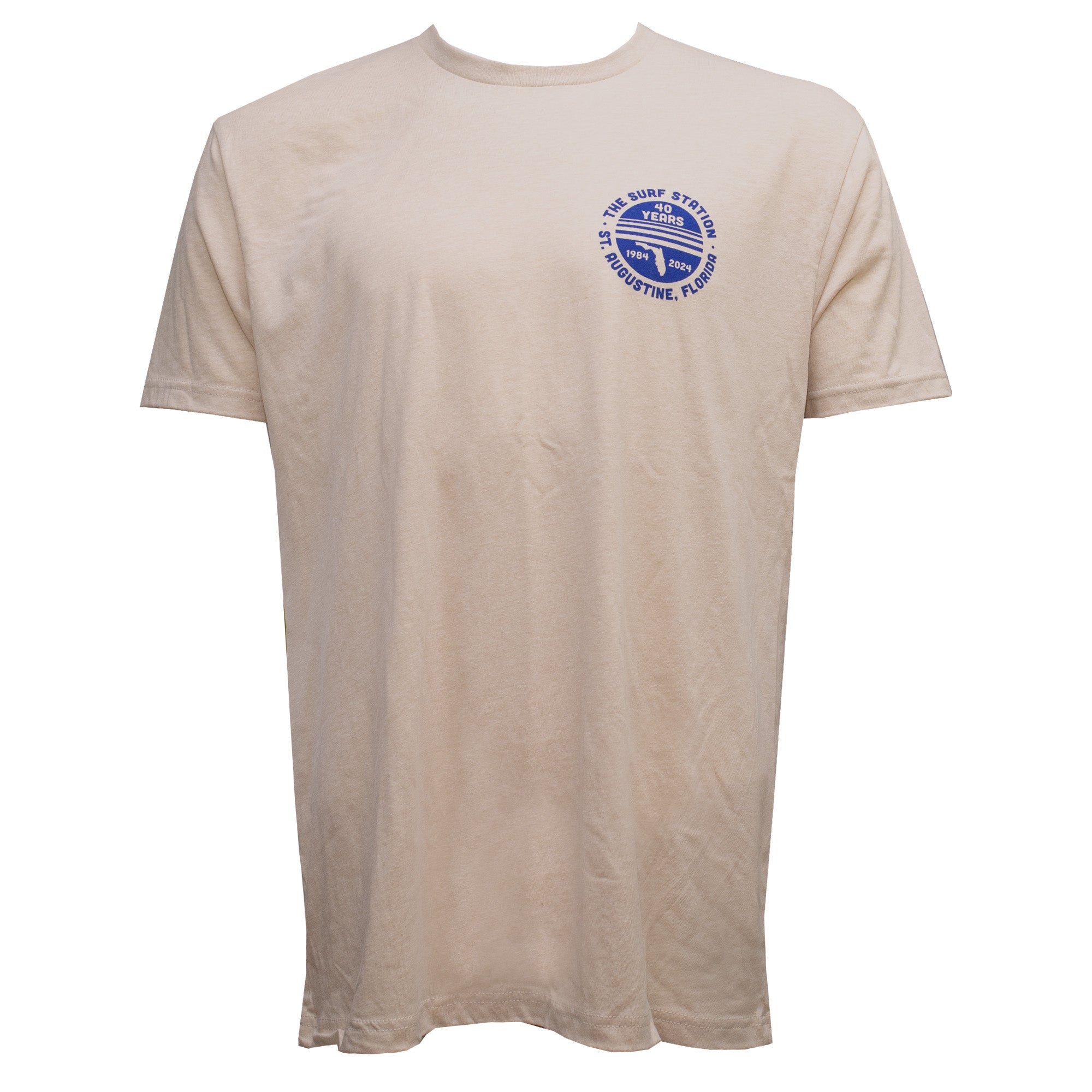 Surf Station 40th Year Anniversary Men's S/S T-Shirt - Sand