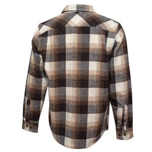 Surf Station 4th Street Men's L/S Flannel Shirt - Coffee