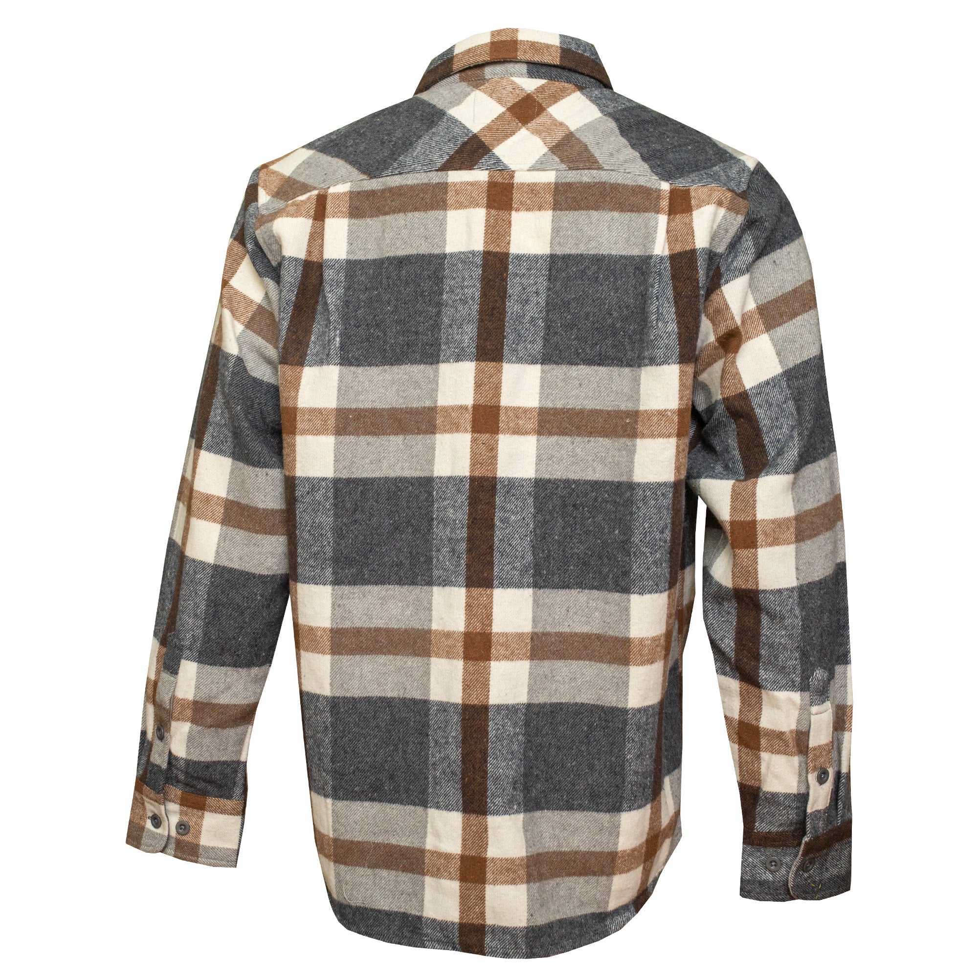 Surf Station 4th Street Men's L/S Flannel Shirt - Silver