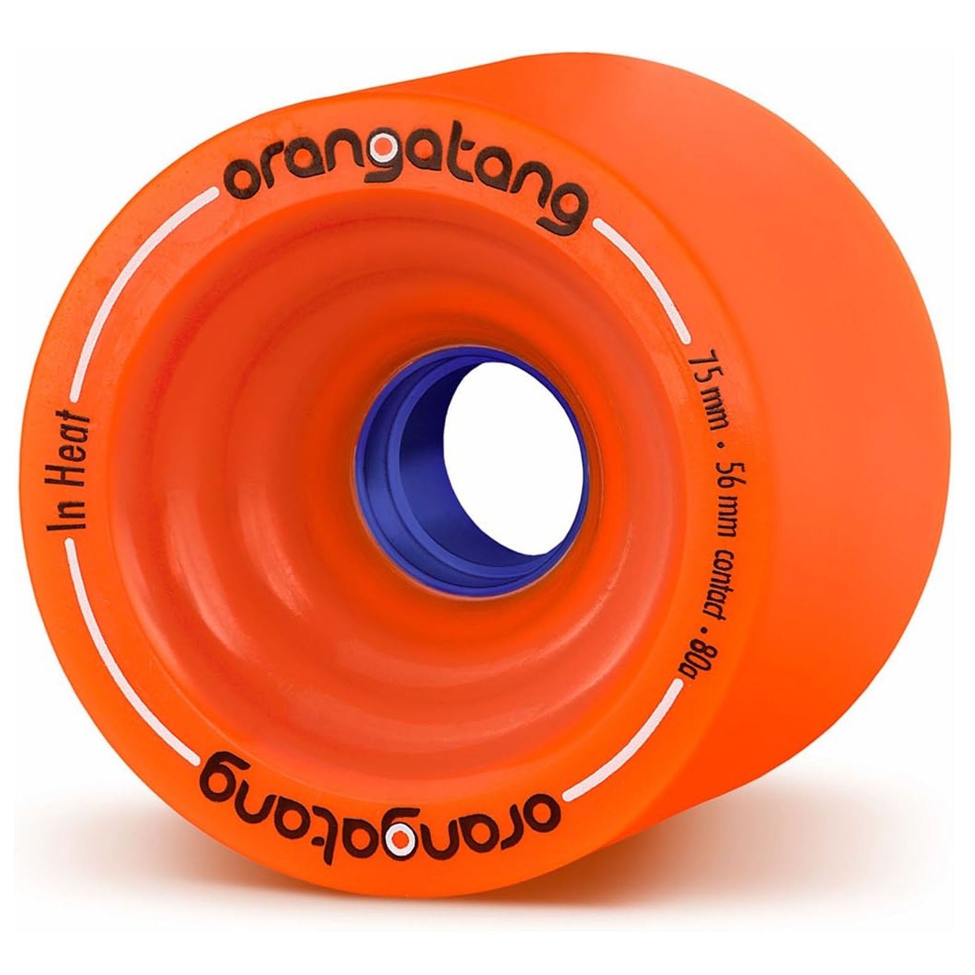 Orangatang In Heat 75mm 80a Longboard Skateboard Wheels - Orange