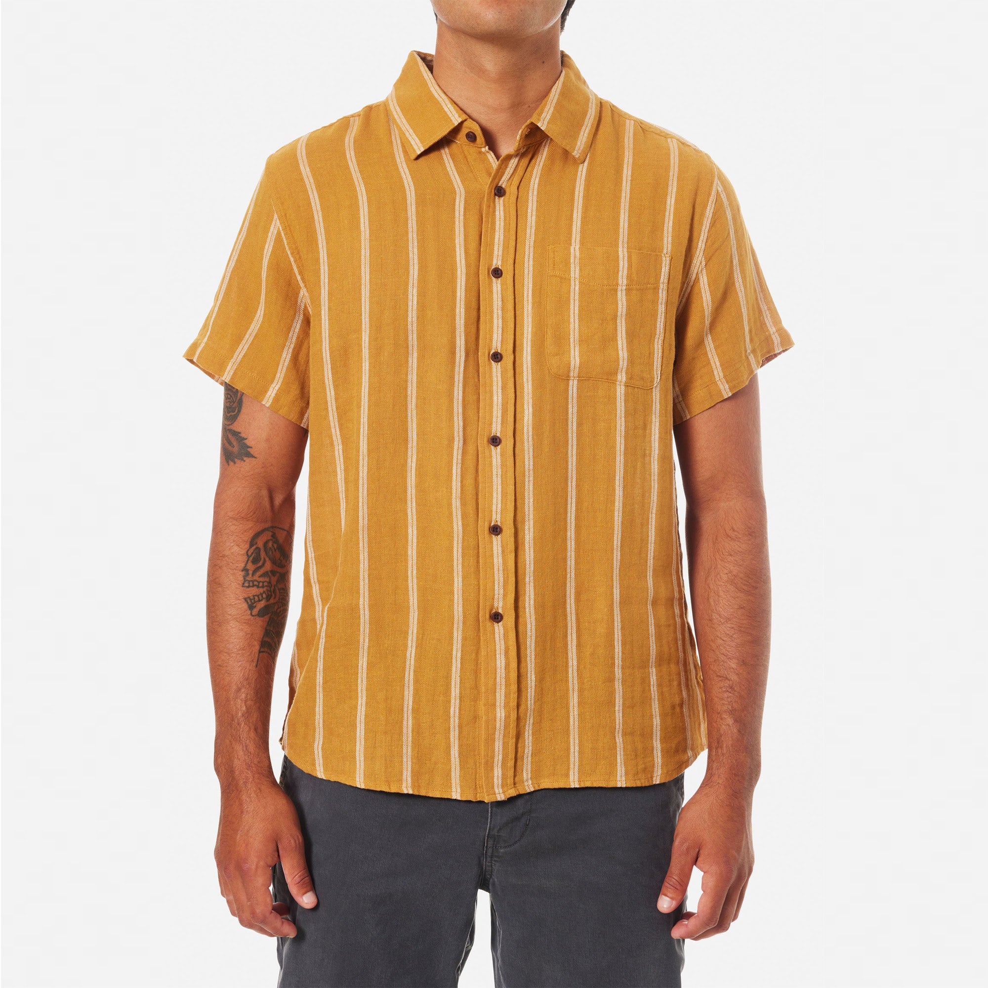 Katin Alan Men's S/S Woven Shirt - Bluff