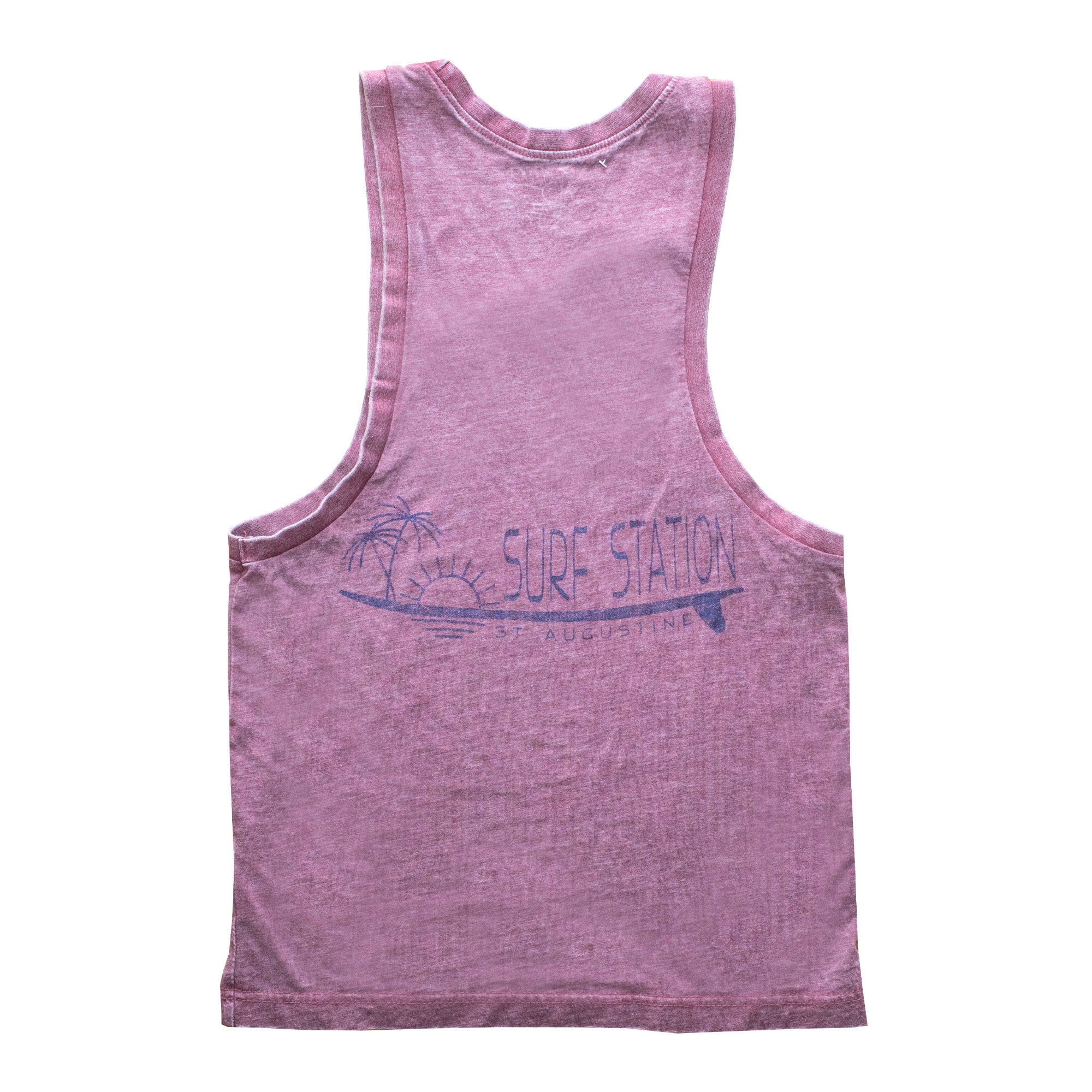 Surf Station Lady Logger Tank Top - Cranberry