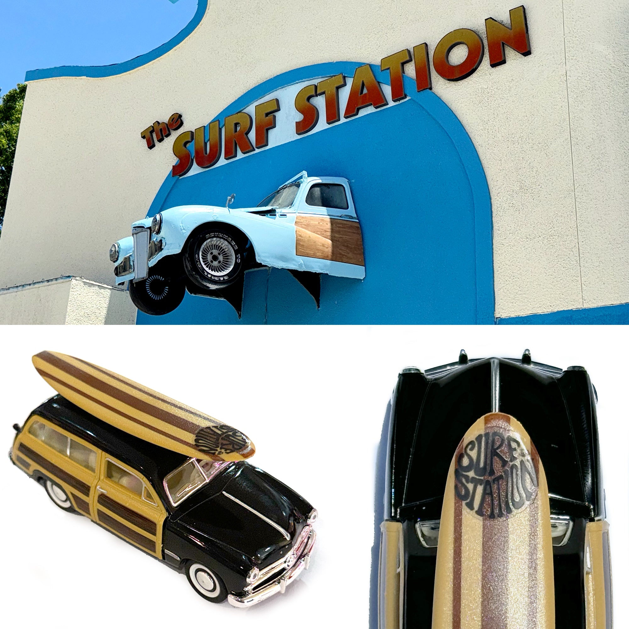 Surf Station 1949 Classic Woody Wagon Toy