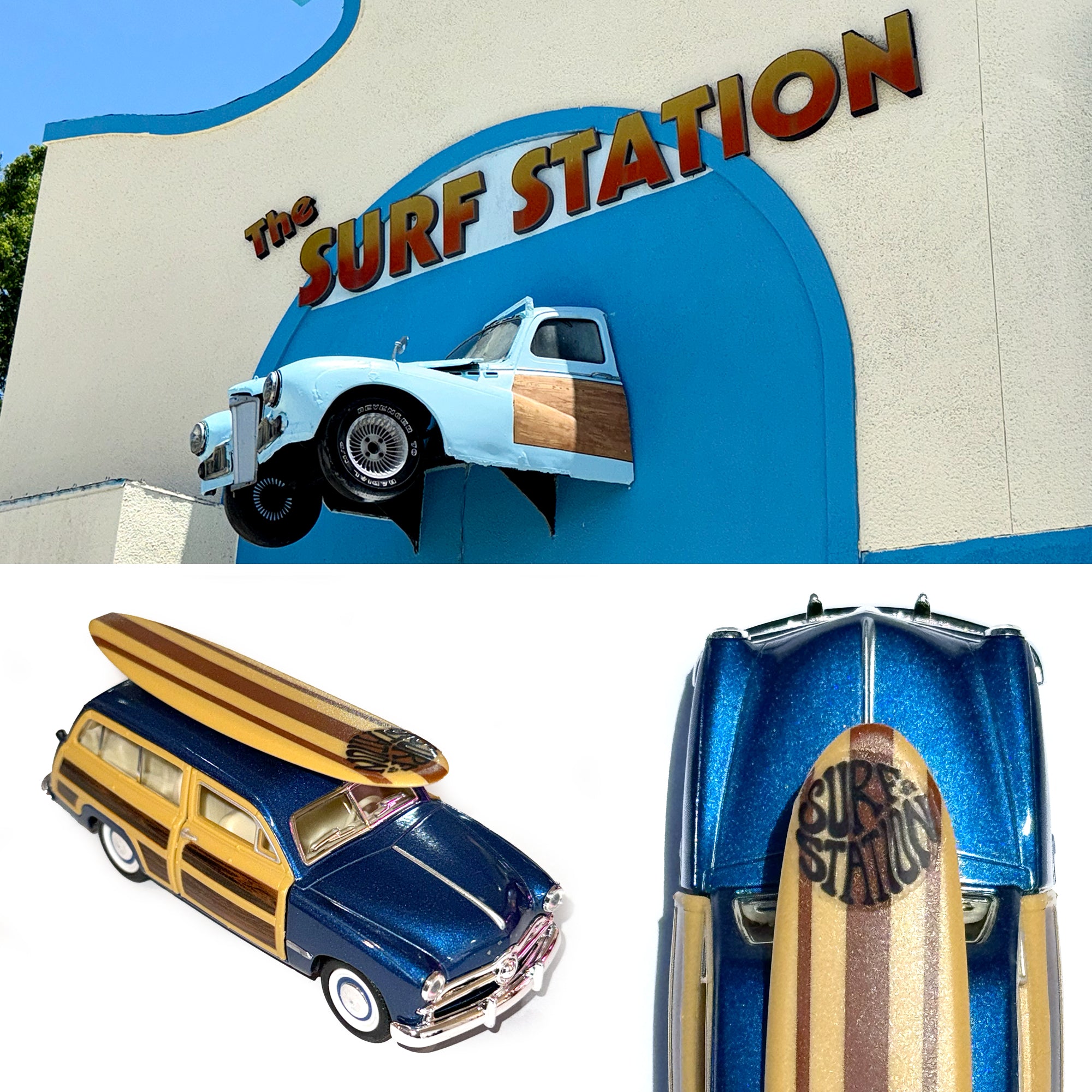 Surf Station 1949 Classic Woody Wagon Toy