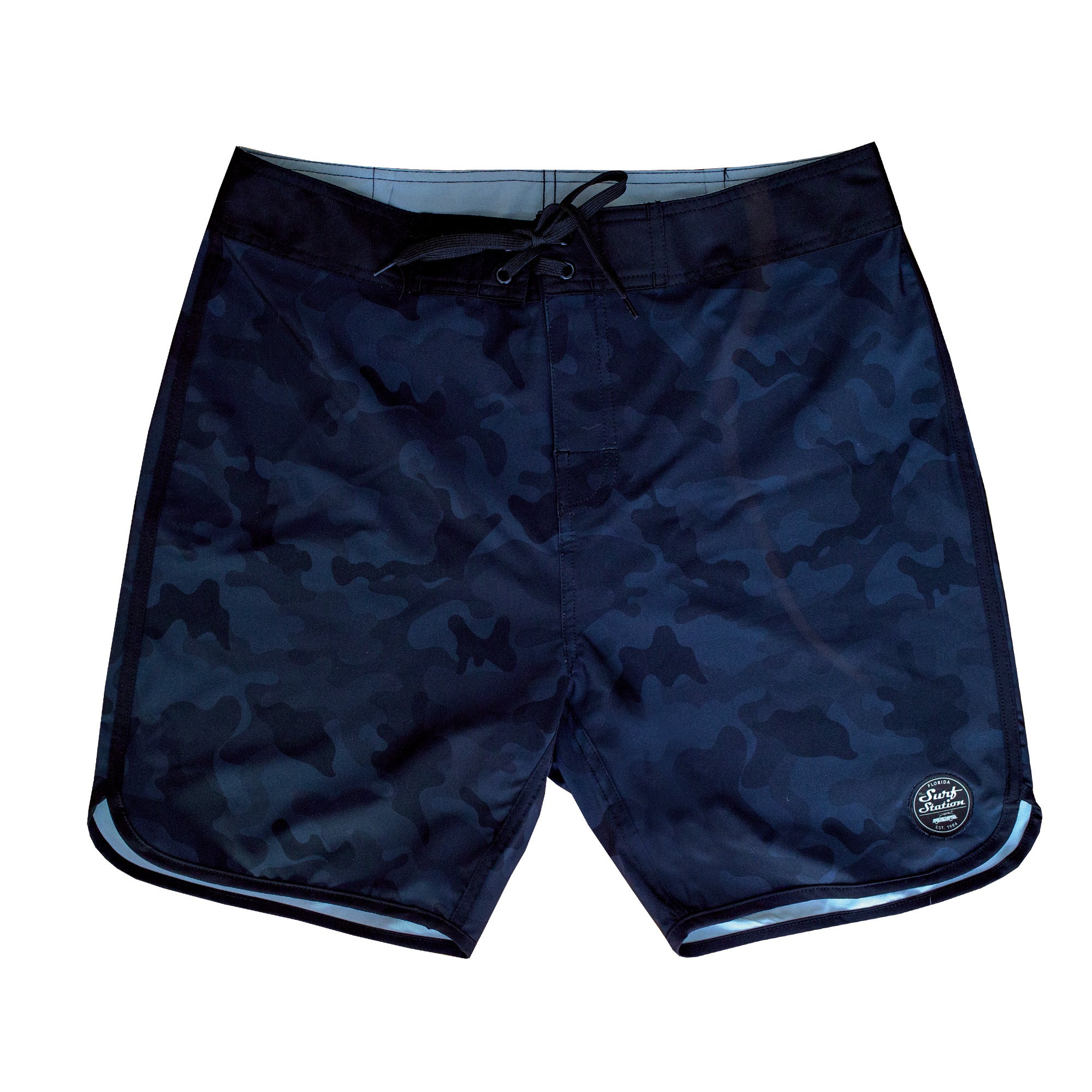 Surf Station Aussie 4-Way Stretch Men's Boardshorts - Blue Camo