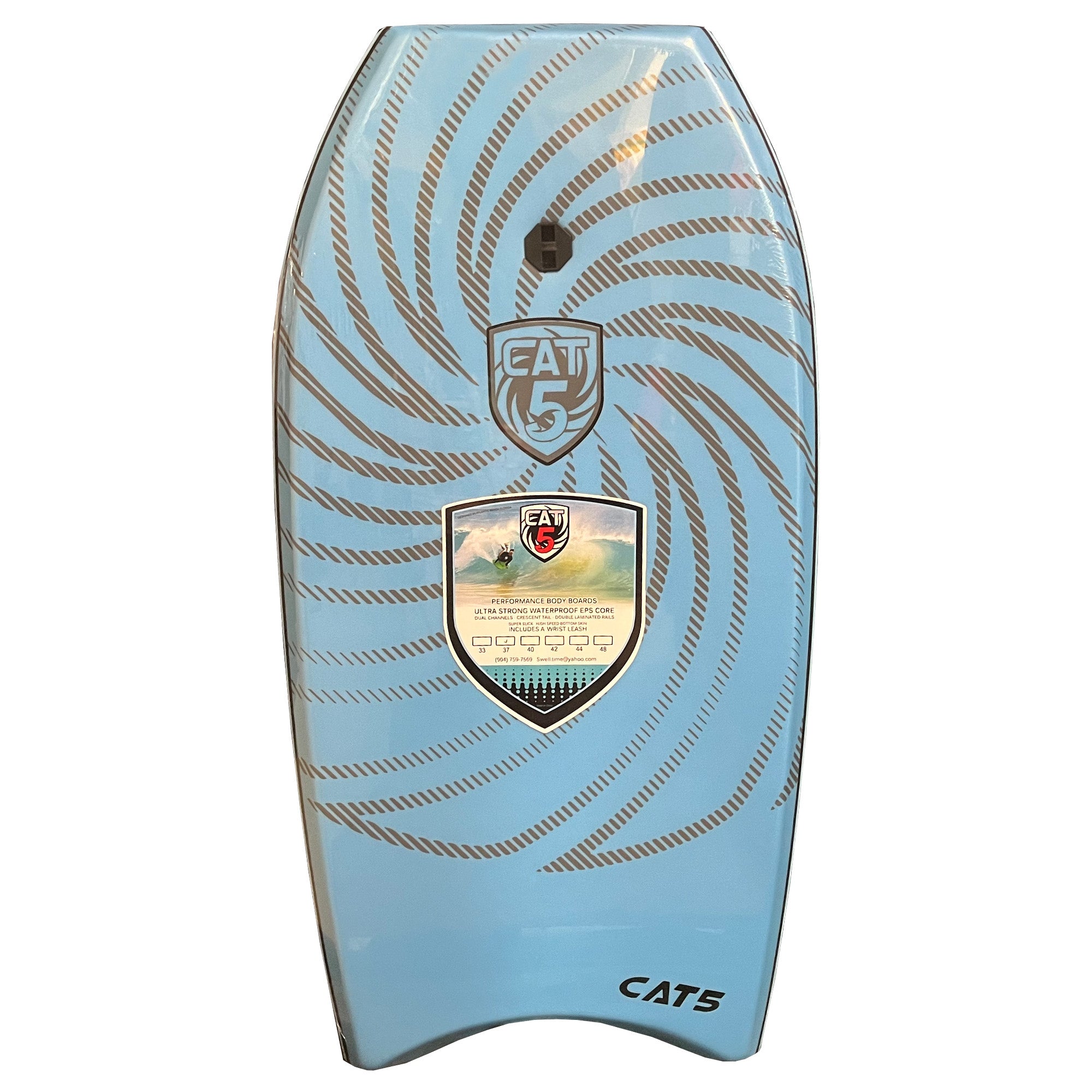 Cat 5 Original 40" Bodyboard - Blue