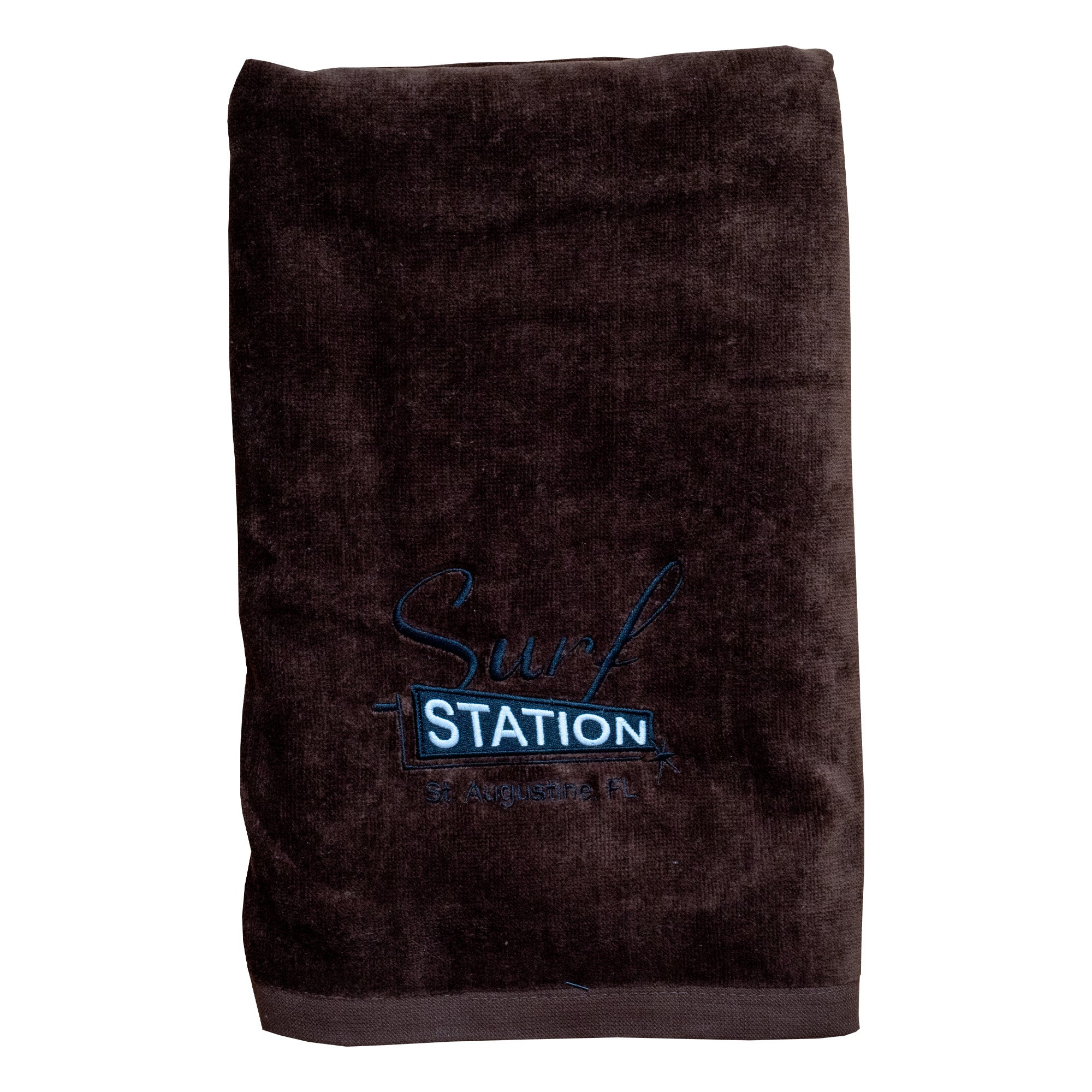 Surf Station Classic Beach Towel - Chocolate