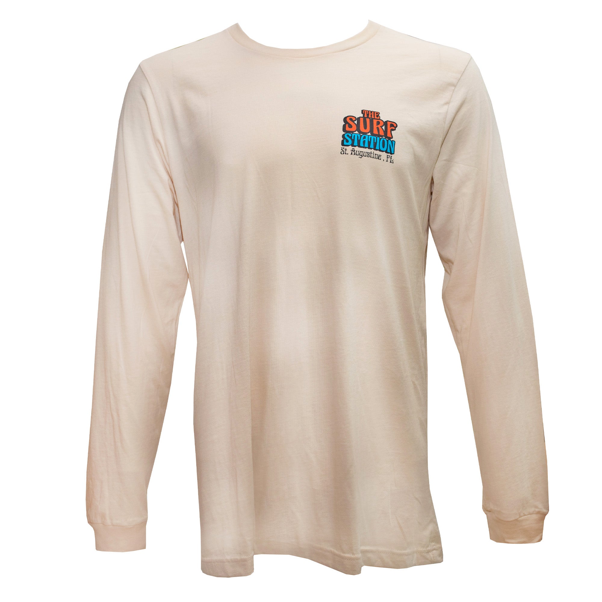 Surf Station x Cooper Neil One More Wave Men's L/S T-Shirt - Cream