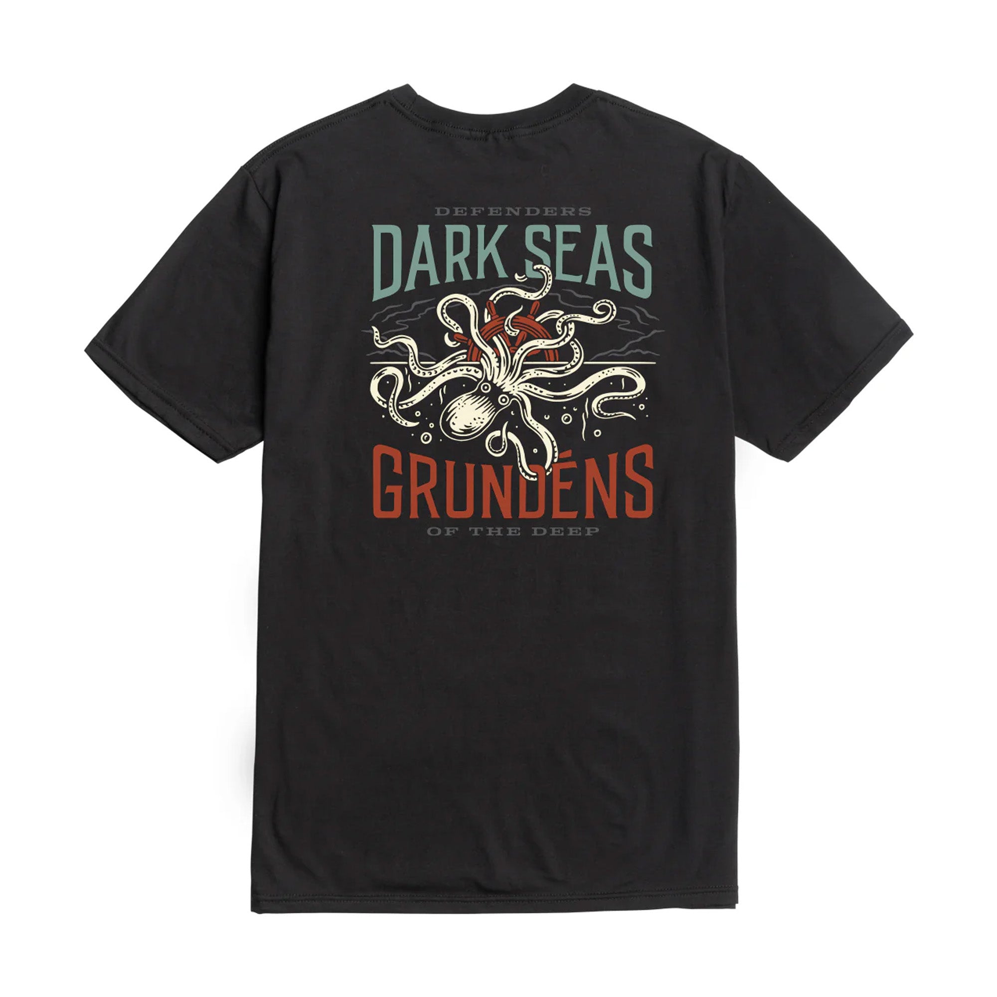 Dark Seas Great Depths Men's S/S T-Shirt - Black