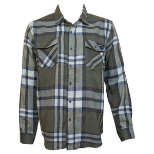 Surf Station Early Morning Men's L/S Sweater Flannel - Army Green