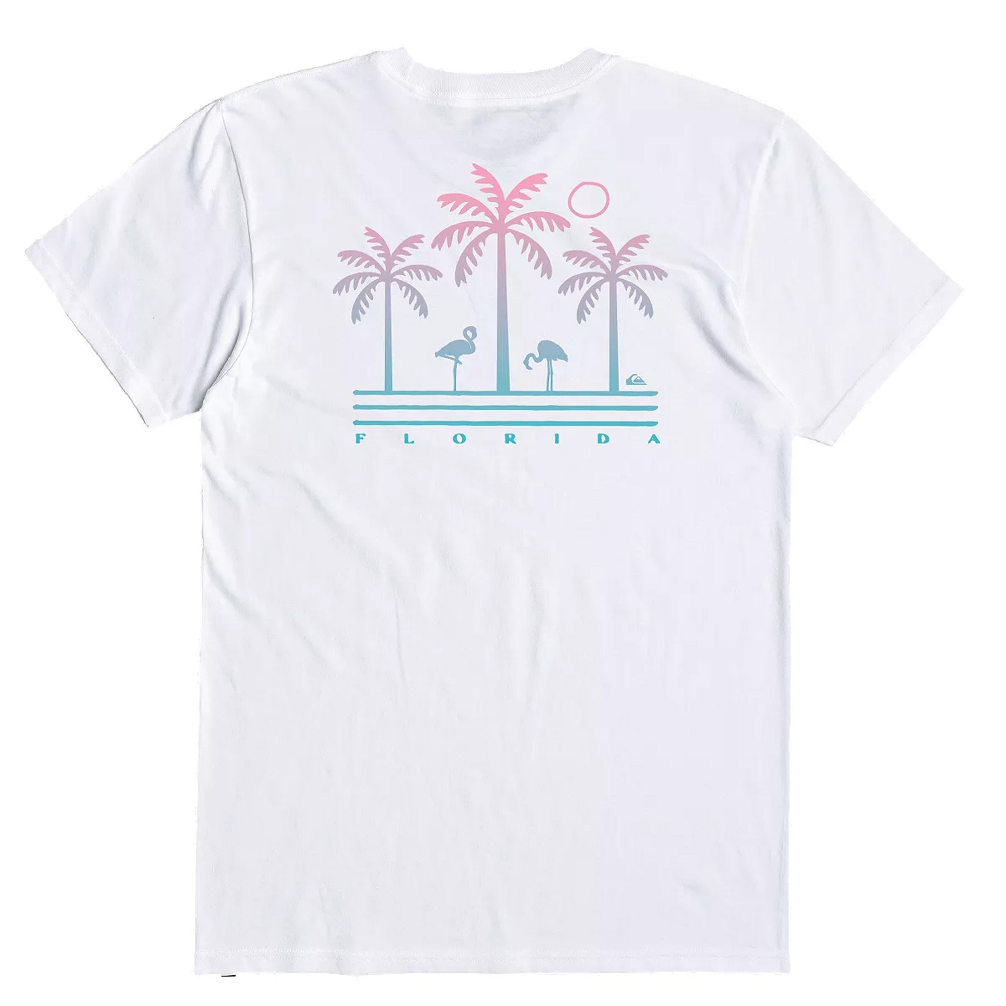 Quiksilver FL Flamingo Country Men's S/S T-Shirt - White