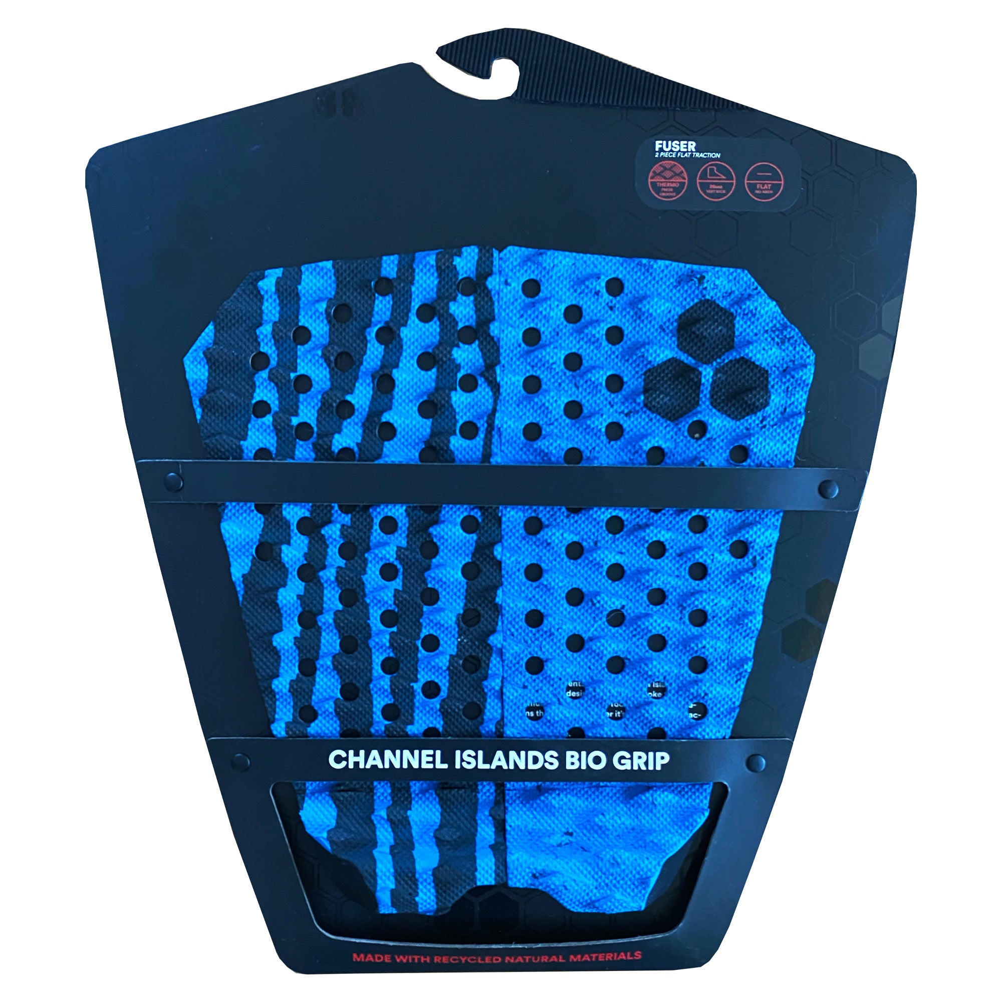 Channel Islands Fuser Flat Traction Pad - Black/Blue