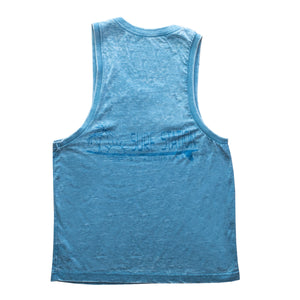 Surf Station Lady Logger Tank Top - Blue