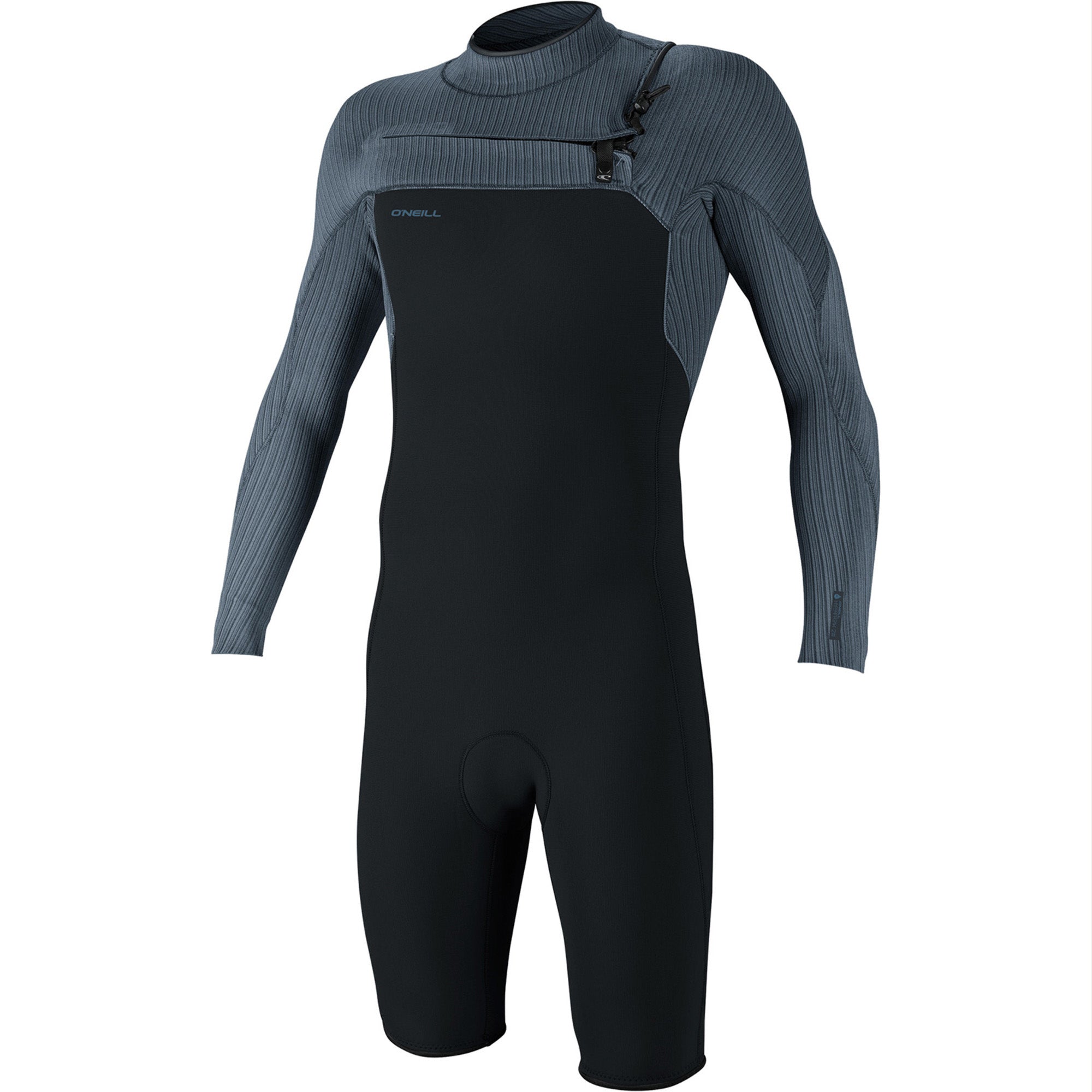 O'Neill Hyperfreak Chest-Zip 2mm Men's L/S Springsuit Wetsuit - Gunmetal