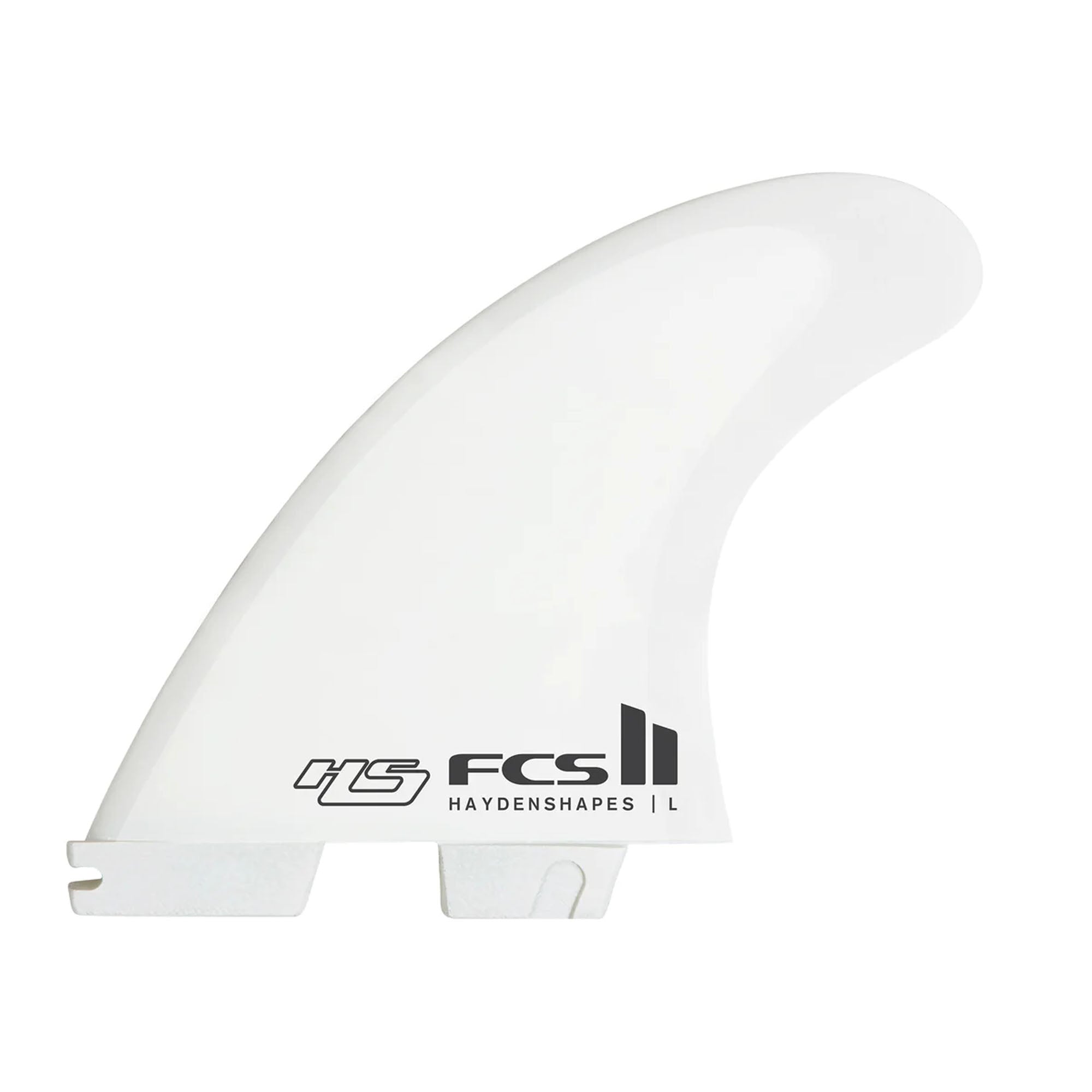 FCS II Hayden Shapes Performance Core Carbon 5-Fin Surfboard Fins - Large/White