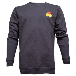 Channel Islands Classic Hex Crew Men's L/S Sweater - Charcoal