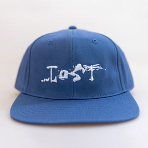 Lost Abstract Strapback Men's Hat - Faded Indigo