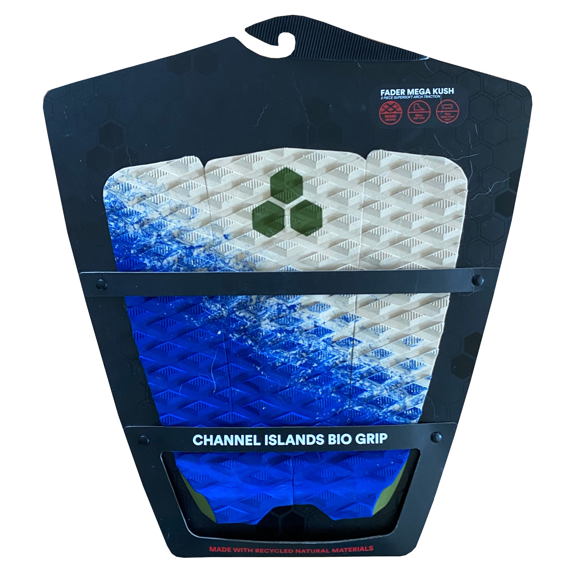 Channel Islands Fader Mega Kush Arch Traction Pad - Marble Sands Blue