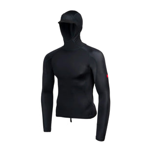 Florence Marine X Men's L/S Hooded Rashguard - Black