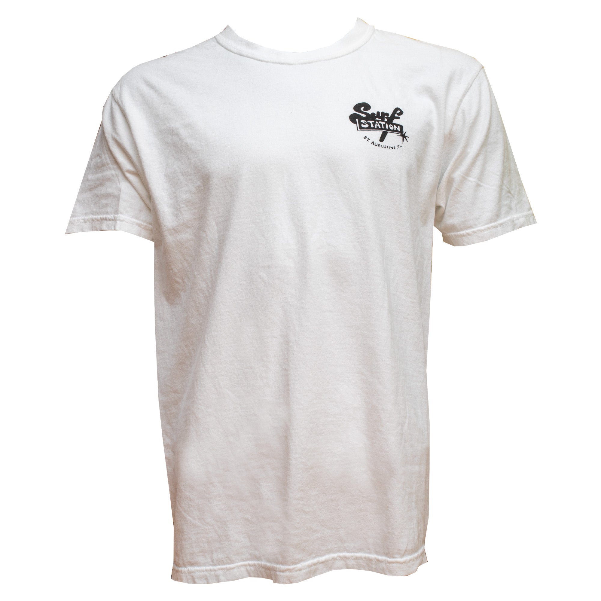 Surf Station x Stewart Maxcy Adventures Men's S/S T-Shirt - White