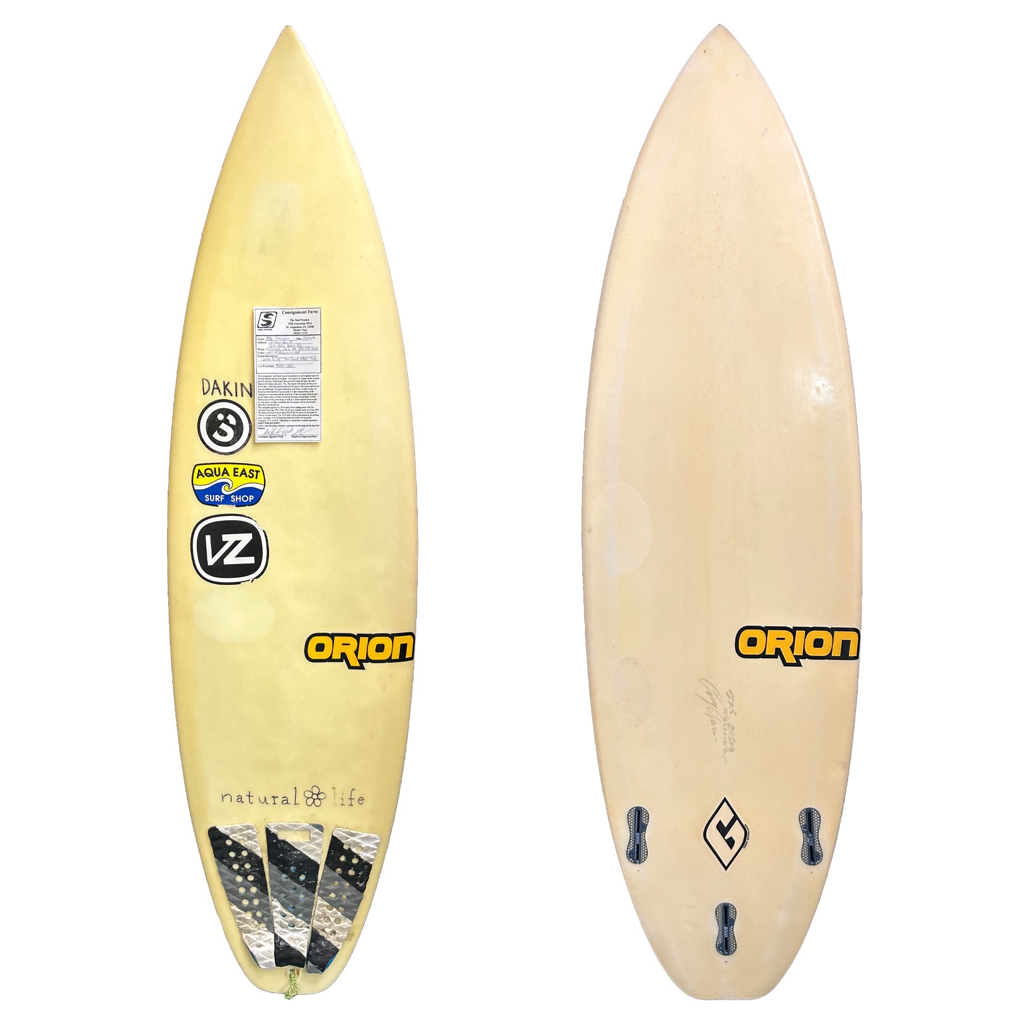 Orion 5'7 1/2" Consignment Surfboard - FCS II