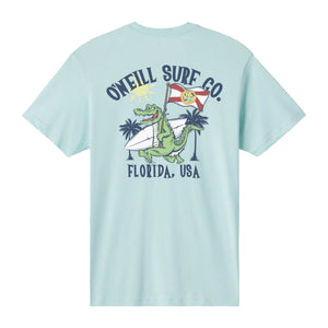 O'Neill Crockett Men's S/S T-Shirt - Pastel Turquoise