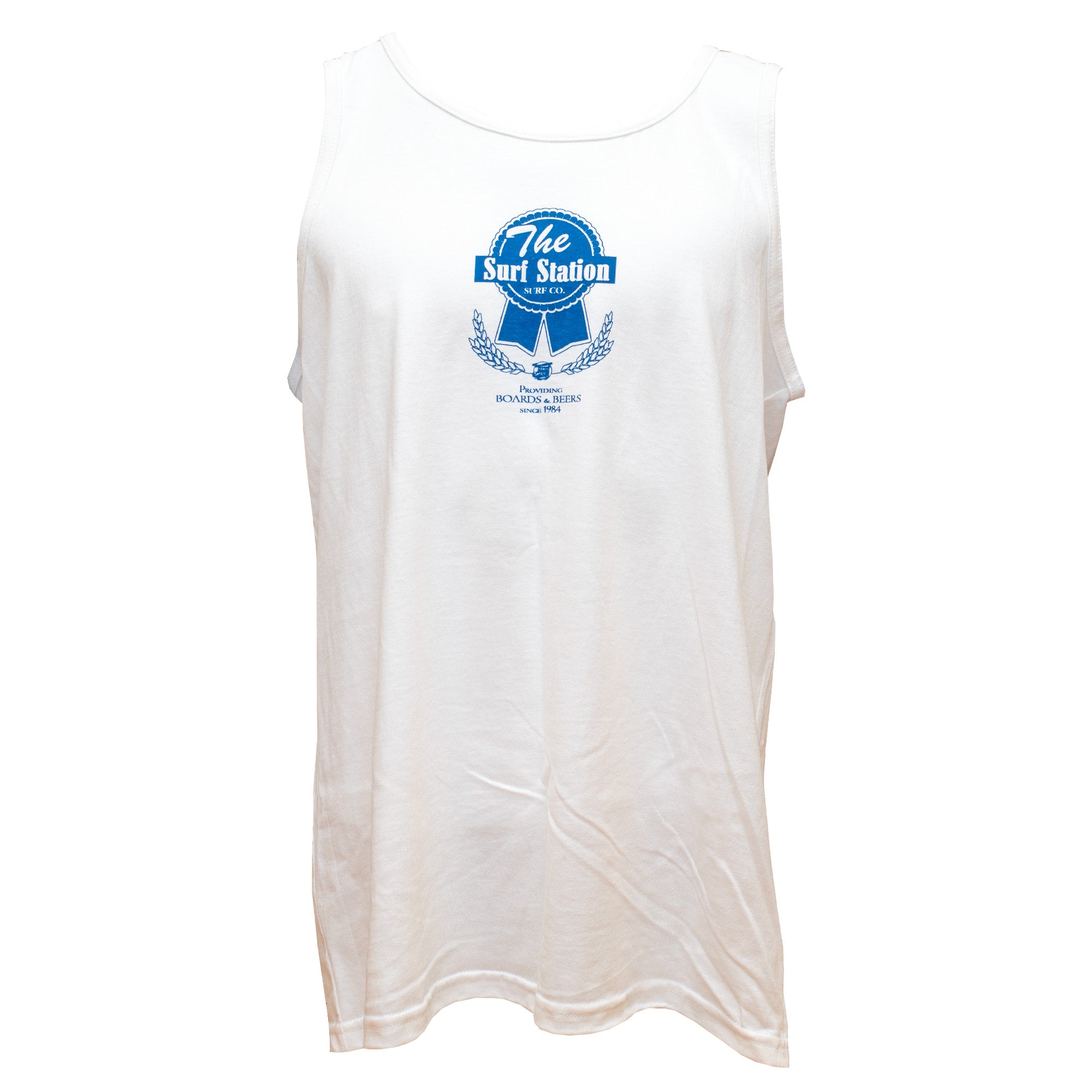 Surf Station Pabst Surf Co Men's Tank - White