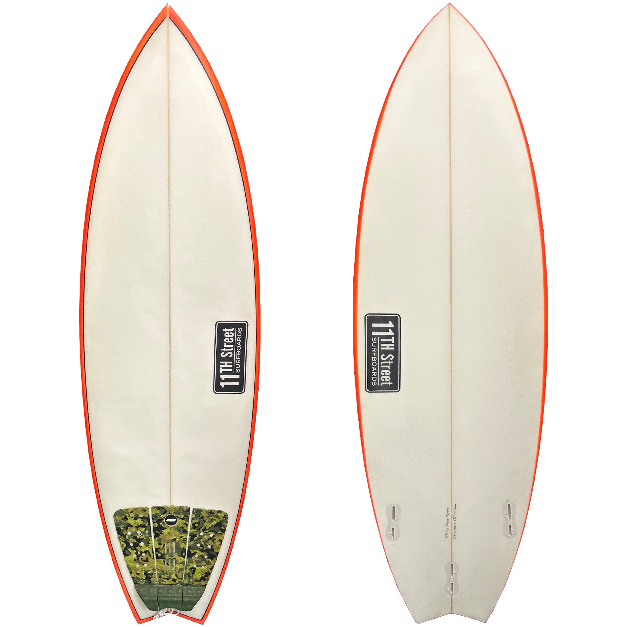 11th Street Surfboards Puffin 5'5 Consignment Surfboard - FCS II