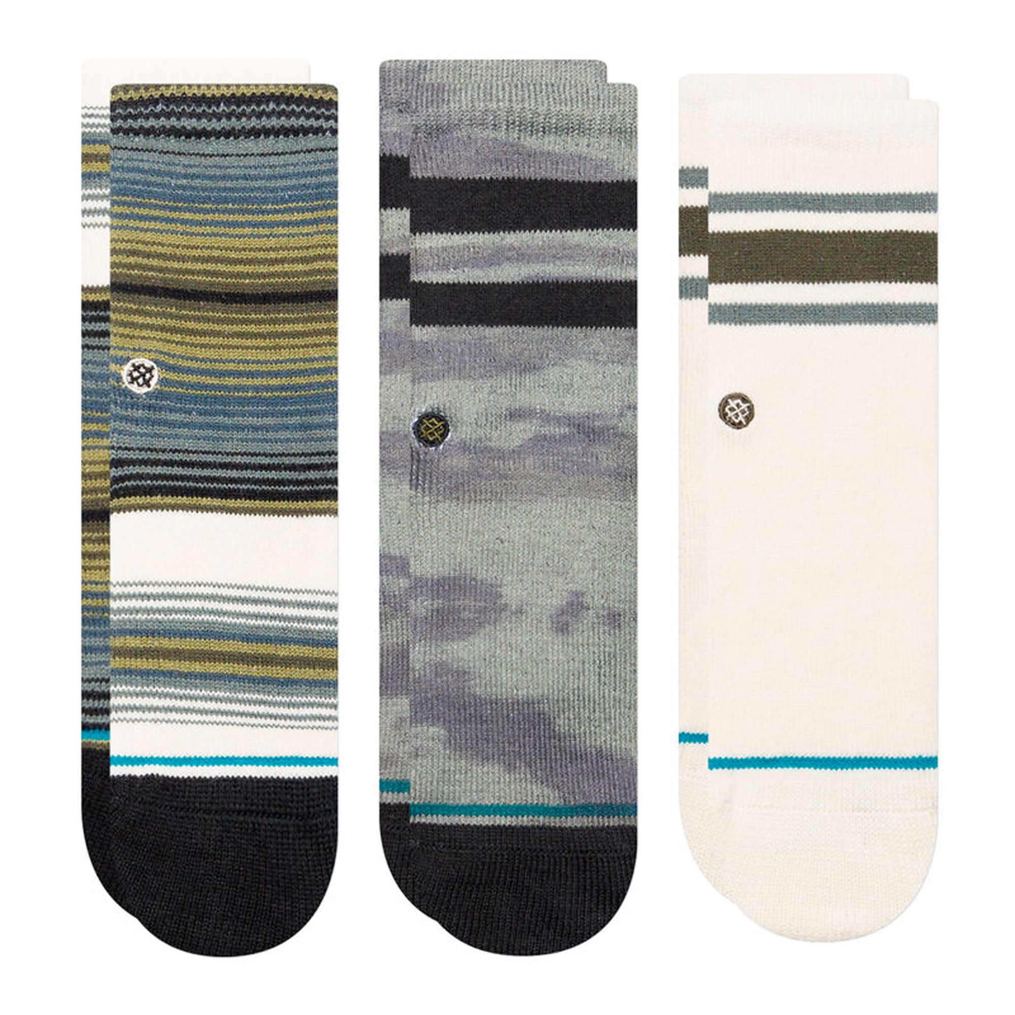 Stance Baby and Toddler Crew Socks 3 Pack - Multi