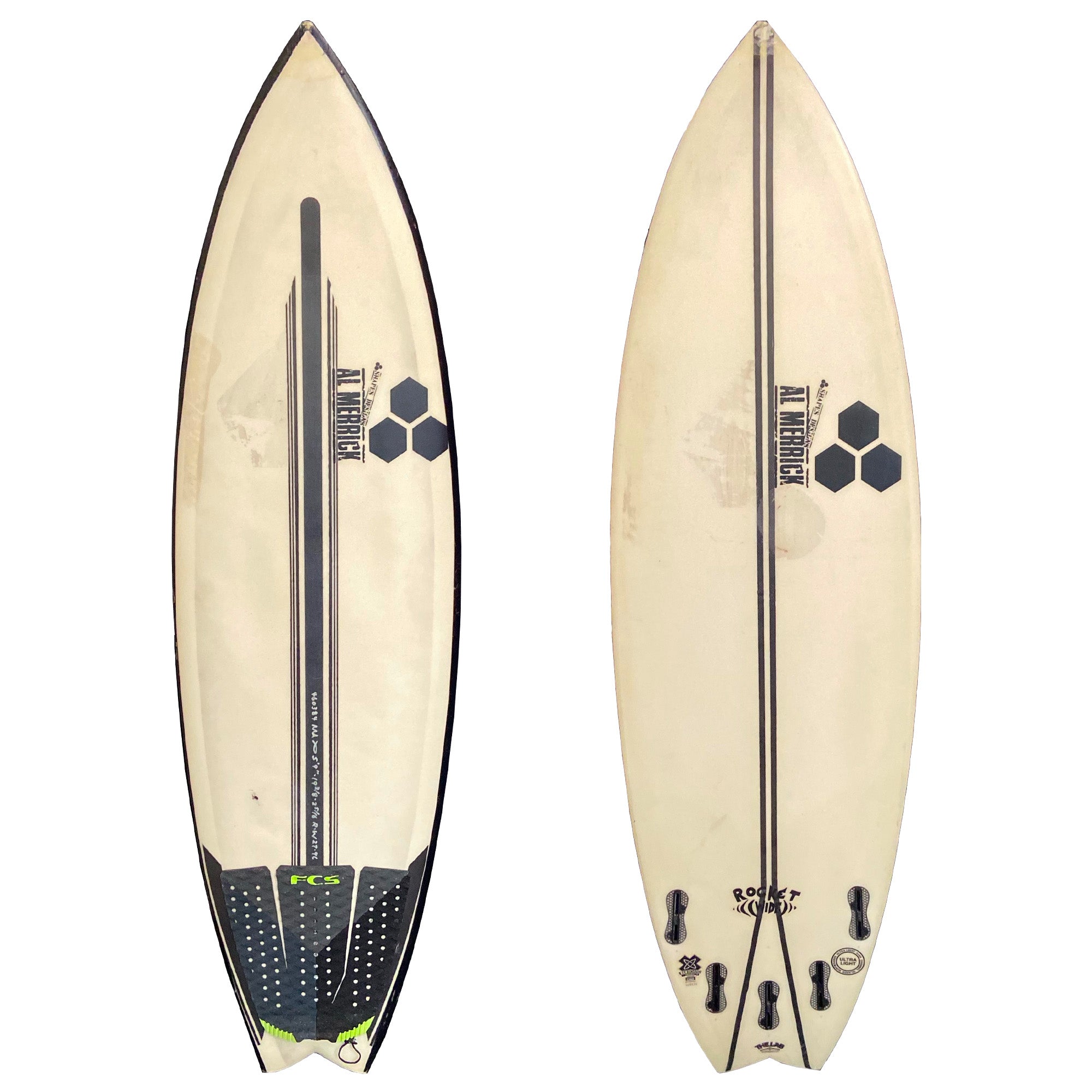 Channel Islands Rocket Wide 5'9 Used Surfboard - FCS II