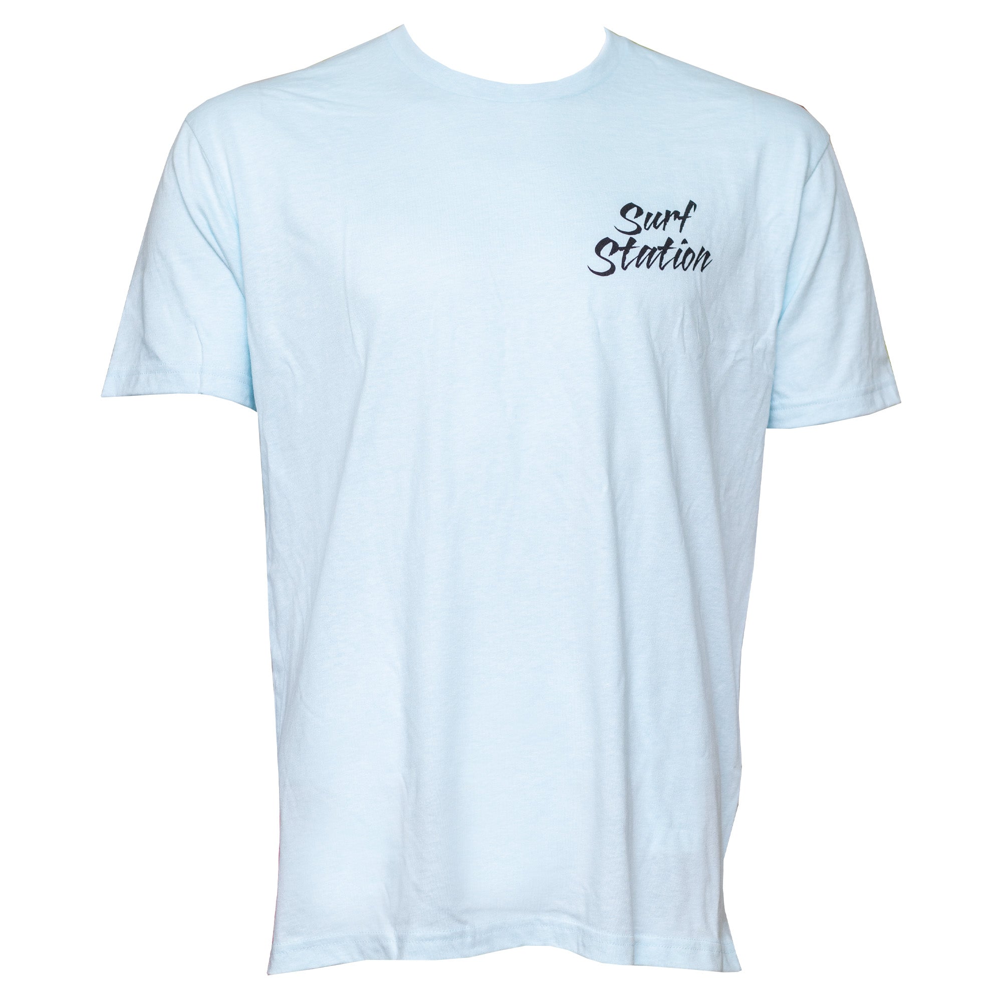 Surf Station Shooting Barrel Men's T-Shirt - Ice Blue