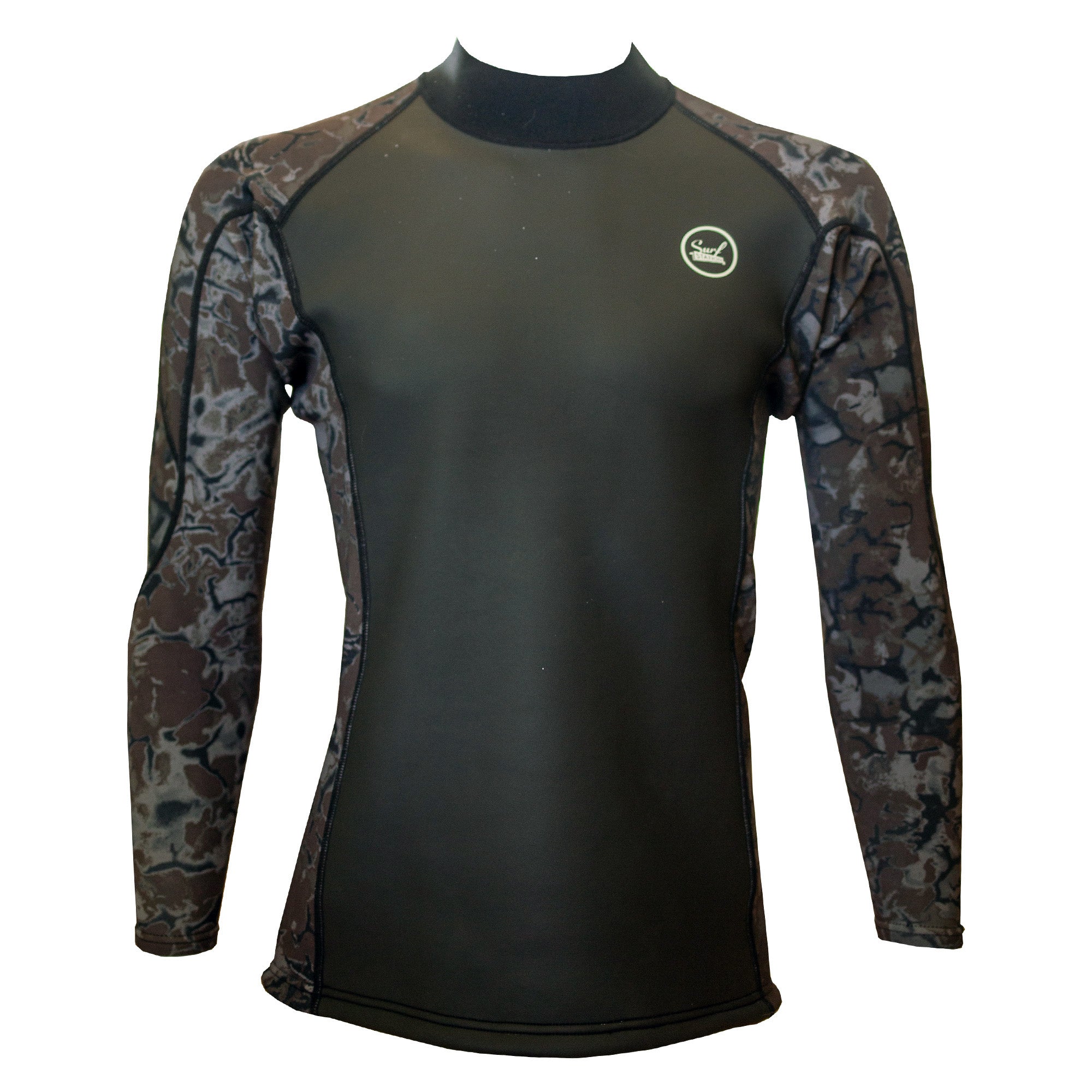 Surf Station Smooth Skin 1.5mm Wetsuit Top - Camo/Black