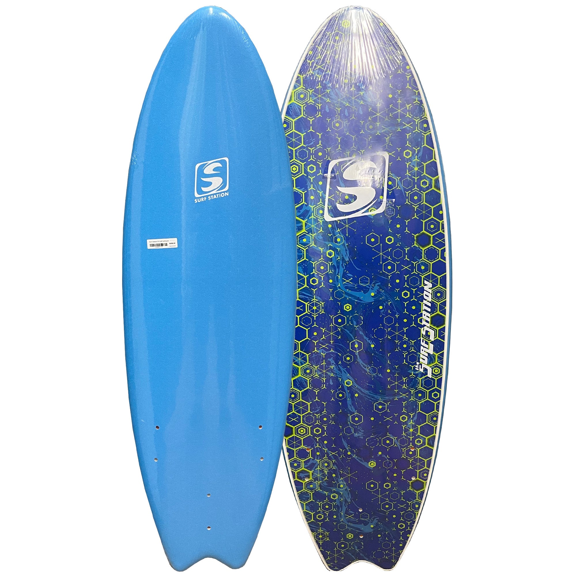 Surf Station Dredger 5'6 Soft Surfboard - Blue