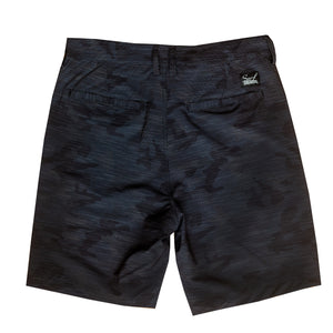 Surf Station The Standard 19" Hybrid Men's Walkshorts - Black Camo