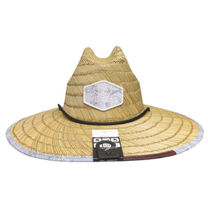 Surf Station Seaside Straw Lifeguard Hat - Map