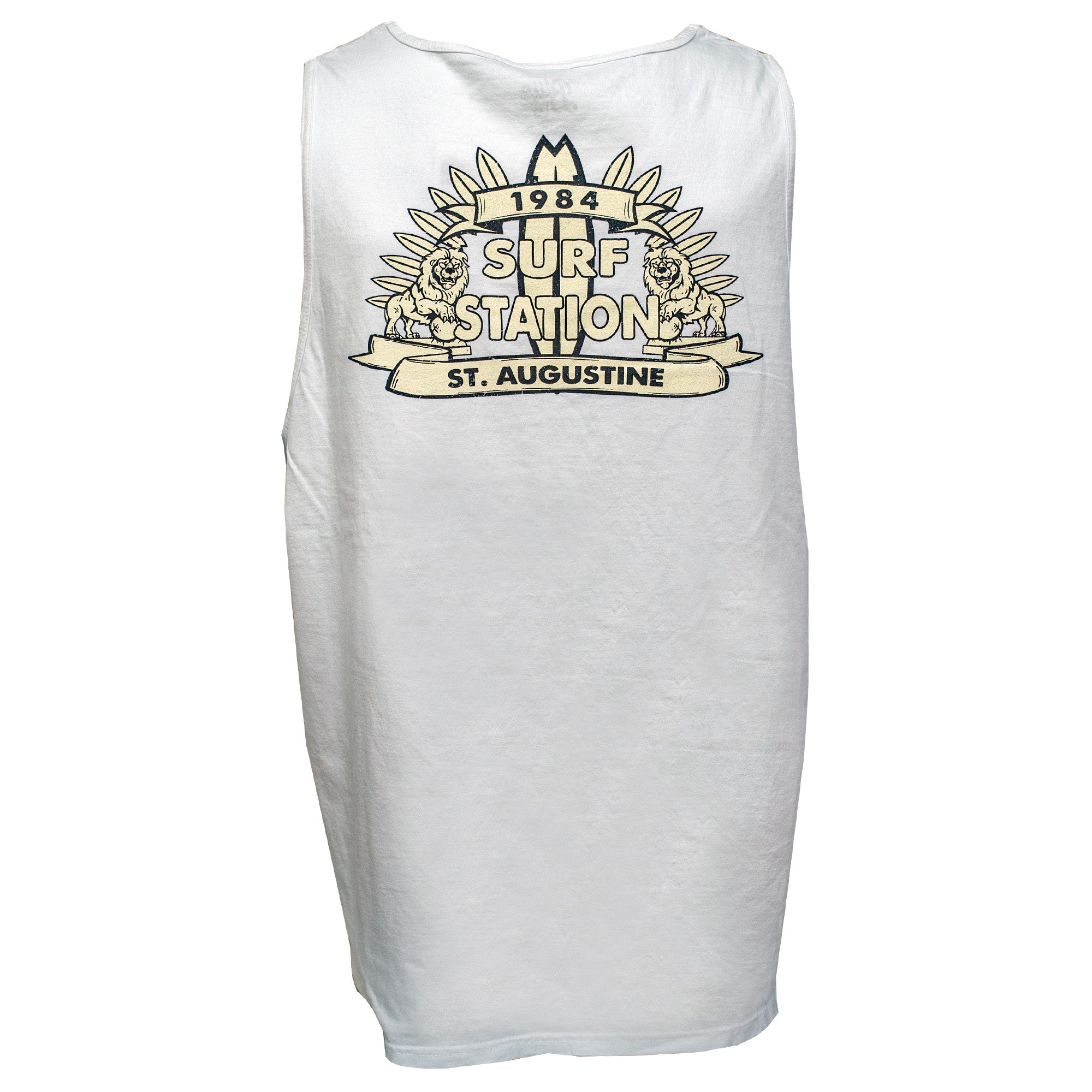 Surf Station Romanelli Lions Men's Tank Top - White