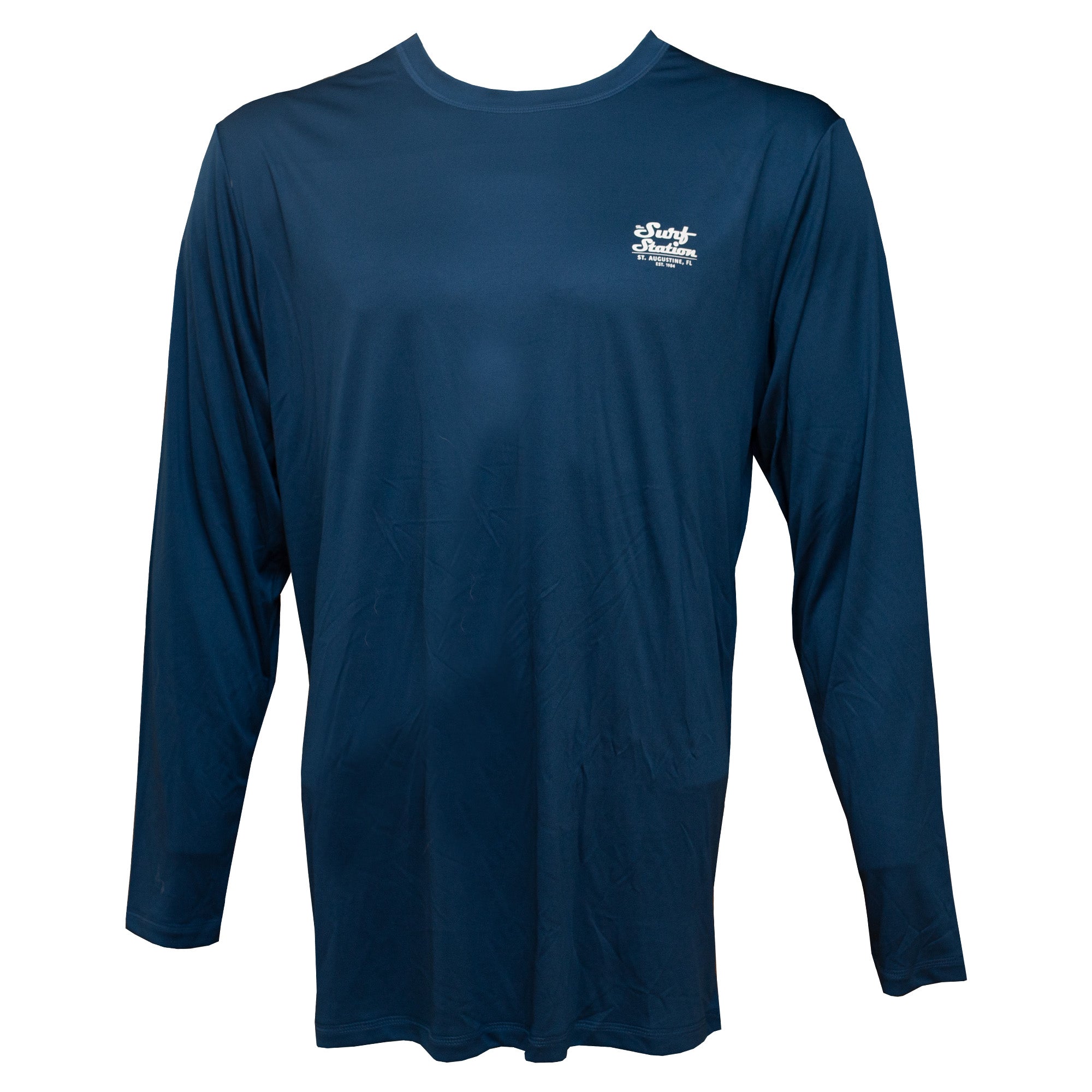 Surf Station Tides Men's L/S Rashguard - Blue