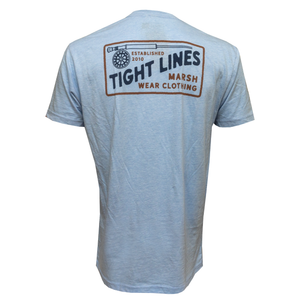 Marsh Wear Tight Lines Men's S/S T-Shirt - Bluesteel Heather