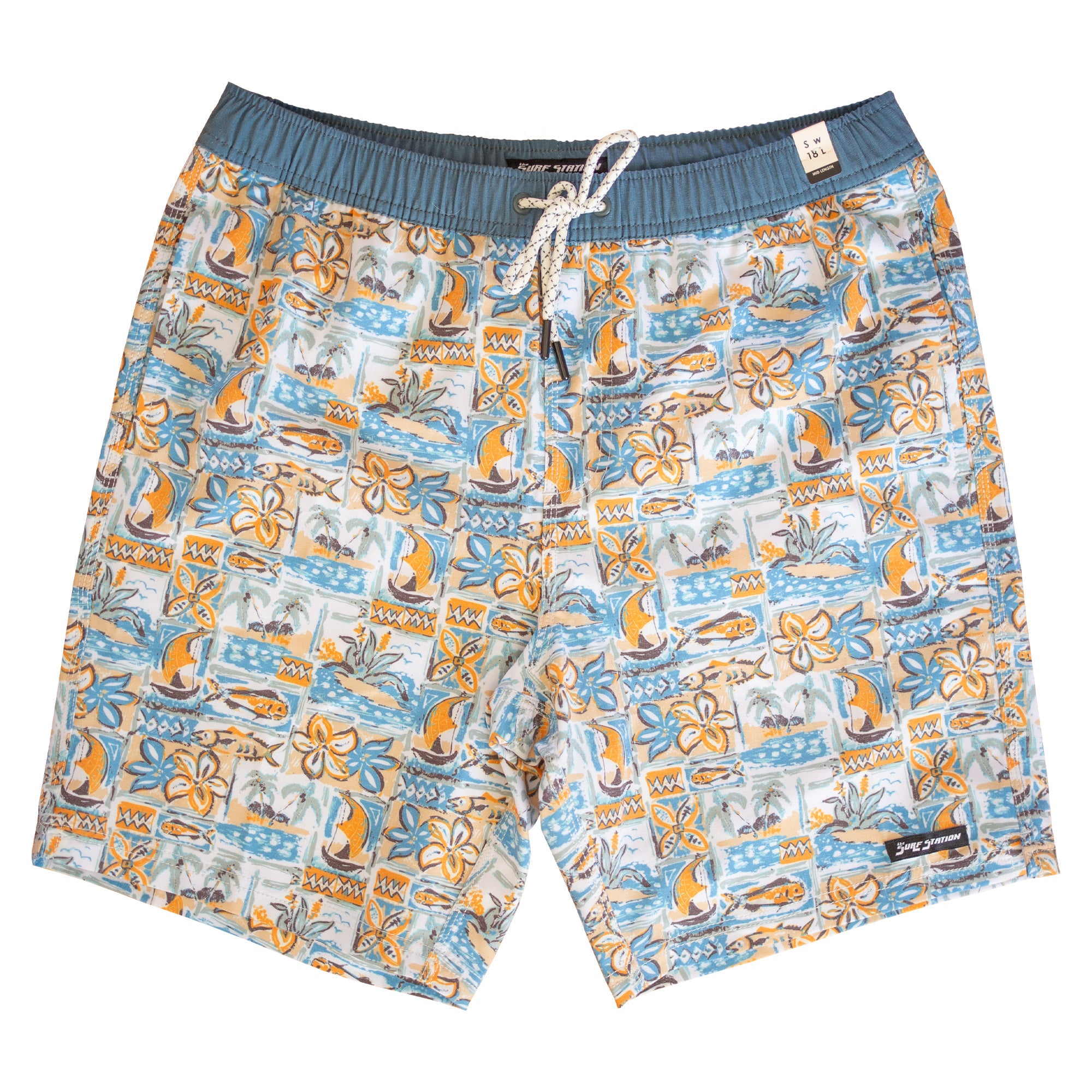 Surf Station Tropical Volley Men's Walkshorts