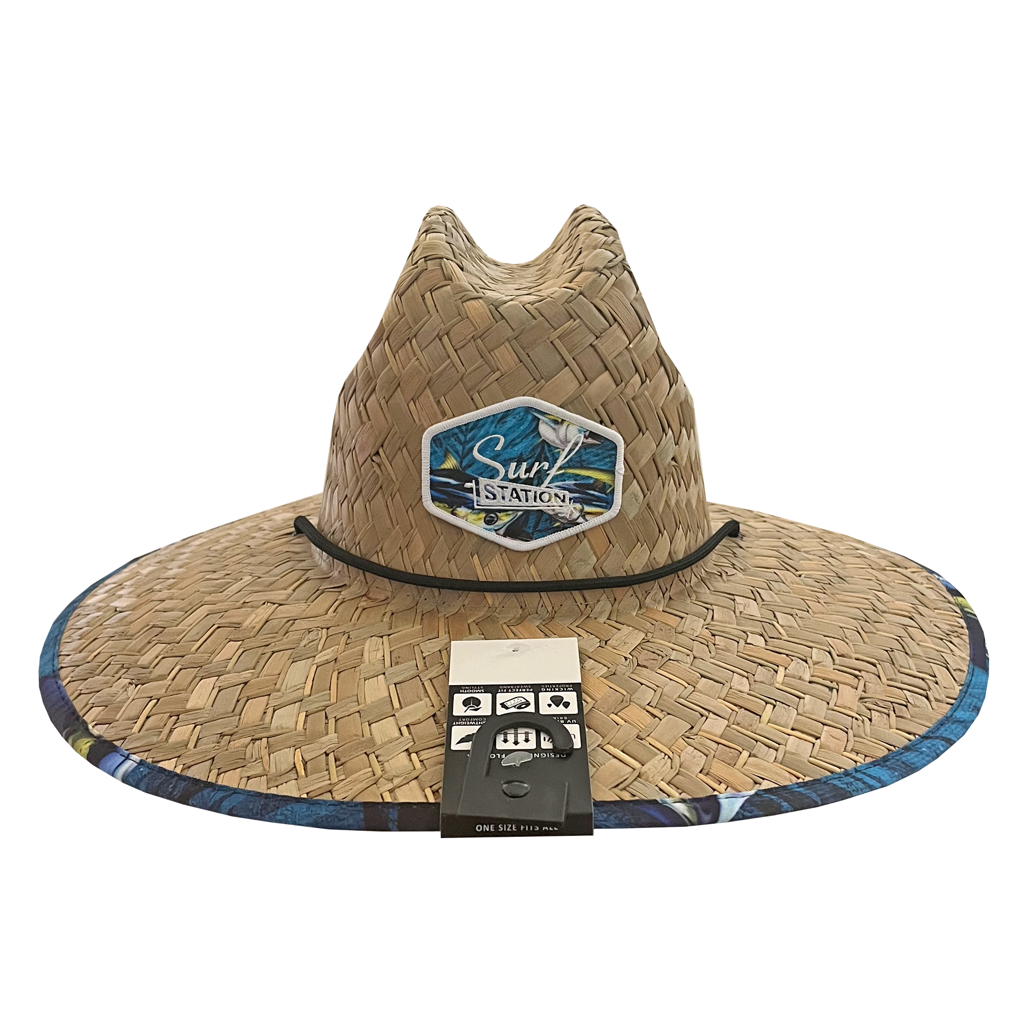 Surf Station Tataki Straw Lifeguard Hat - Tuna