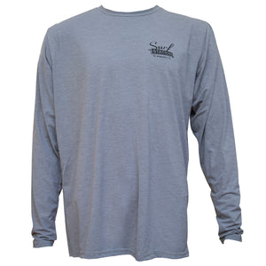 Surf Station Vegas Logo Loose Fit Men's L/S Rashguard - Heather Grey