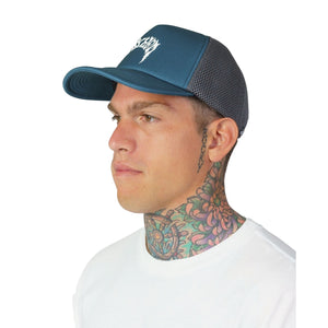 Lost Lightning Mayhem Men's Trucker Hat - Blue