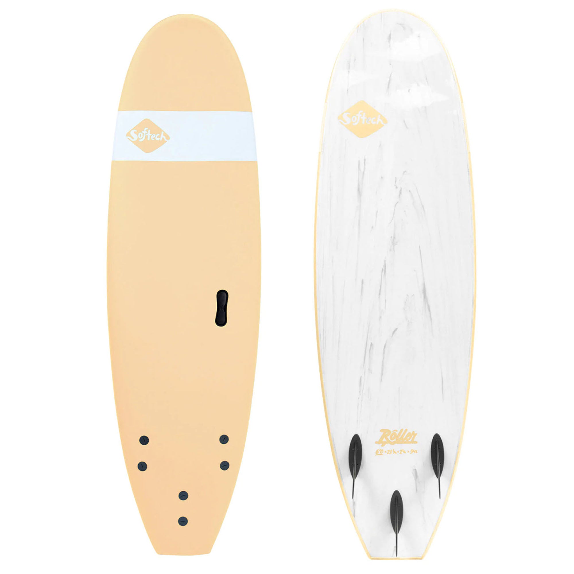 Softech Roller 9'0 Soft Surfboard - Almond